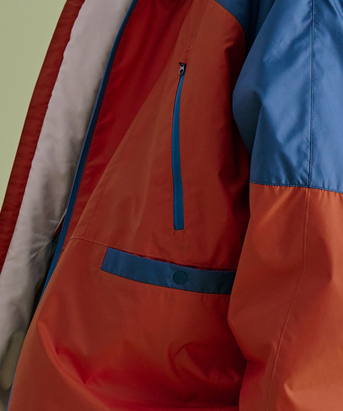 논타입(NONTYPE) COLOR BLOCKED JUMPER (RED)