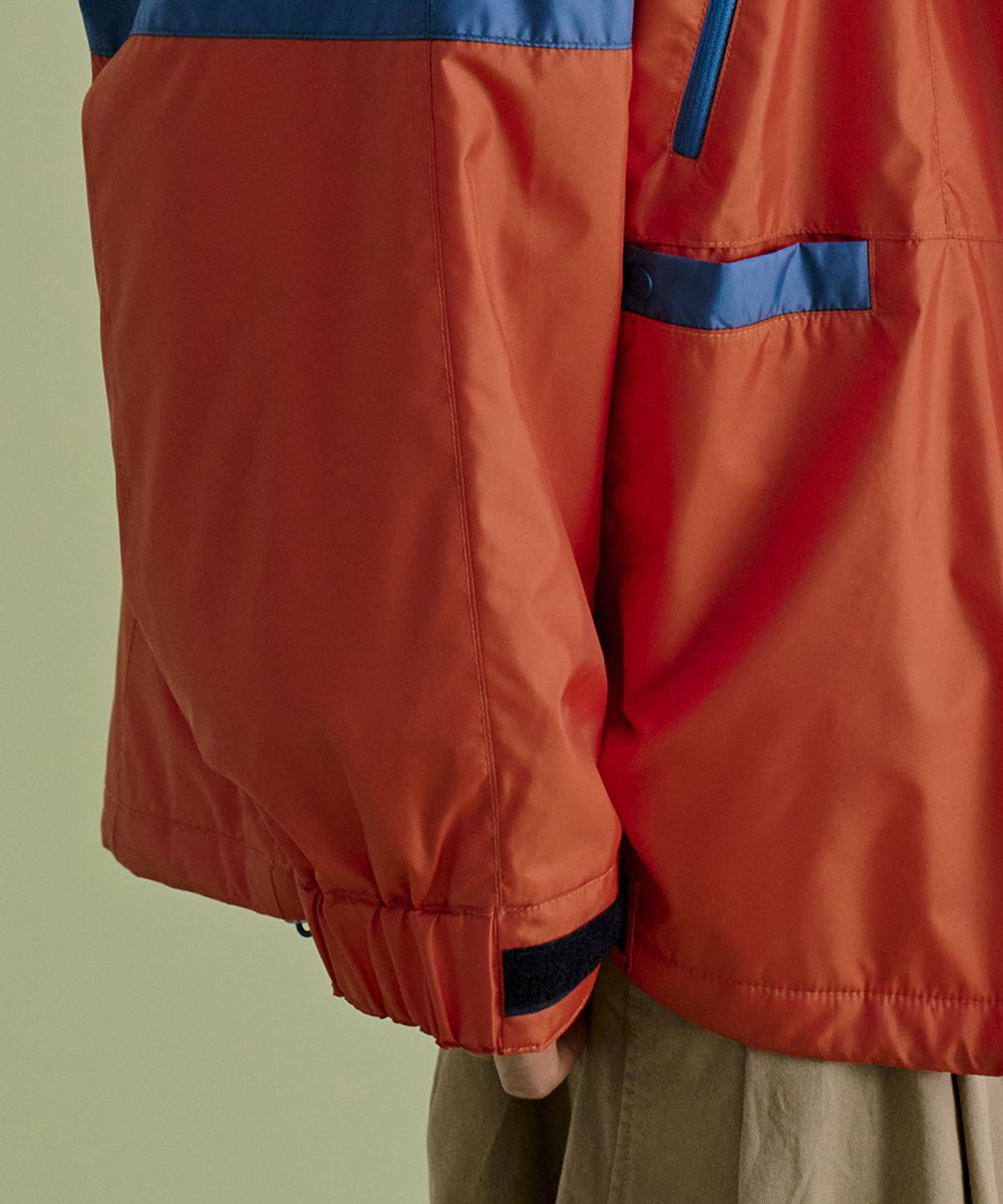 논타입(NONTYPE) COLOR BLOCKED JUMPER (RED)