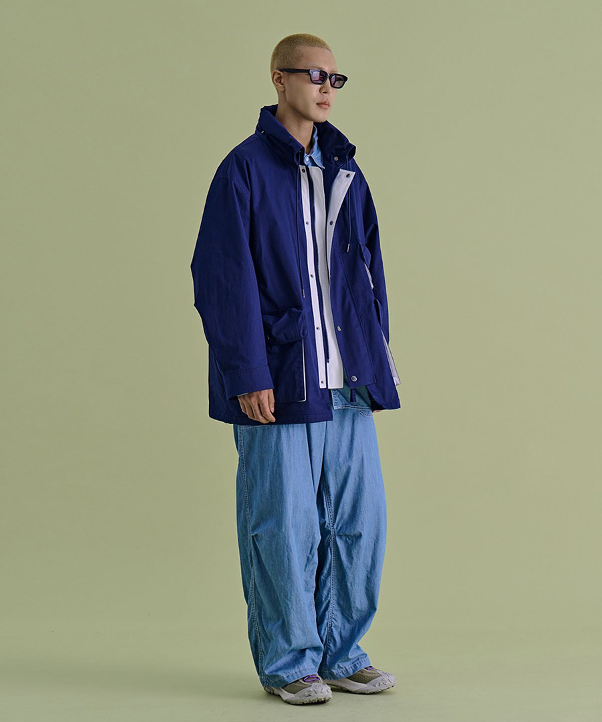 논타입(NONTYPE) 3D POCKET JUMPER (NAVY)