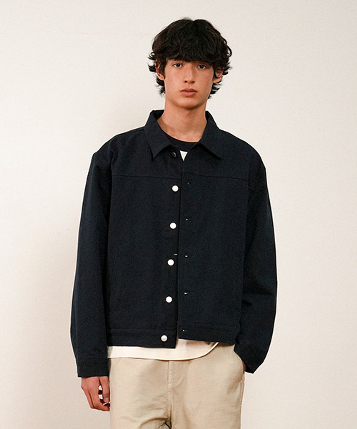 아메리칸니들(AMERICAN NEEDLE) TRUCKER PATCH JACKET - NAVY