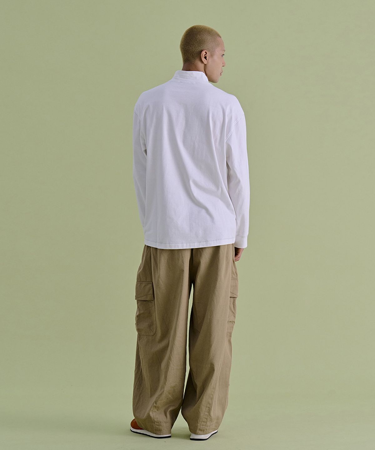 논타입(NONTYPE) BIG POT WIDE PANTS (BEIGE)