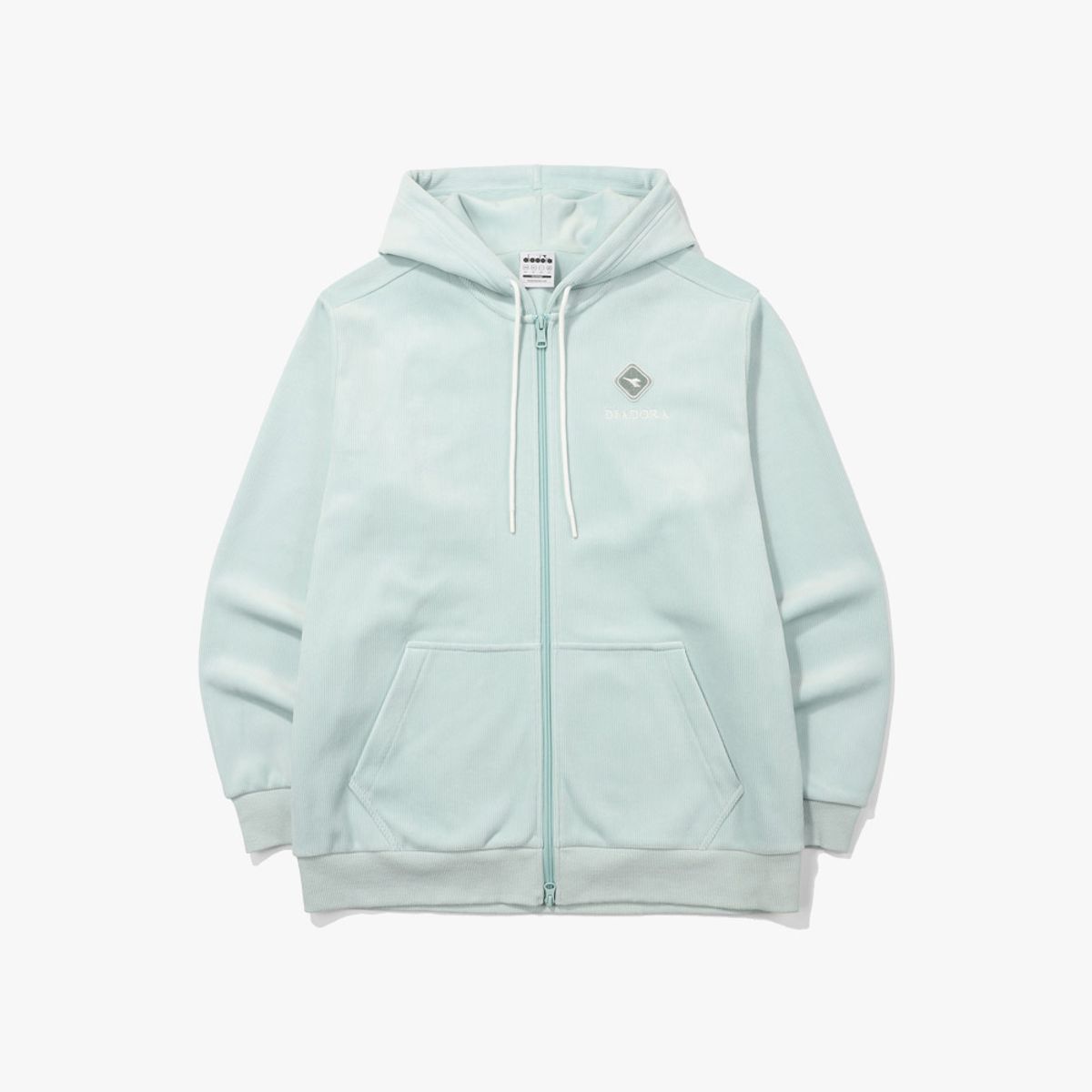디아도라(diadora) 트렌토 코듀로이 후드집업 MINT
