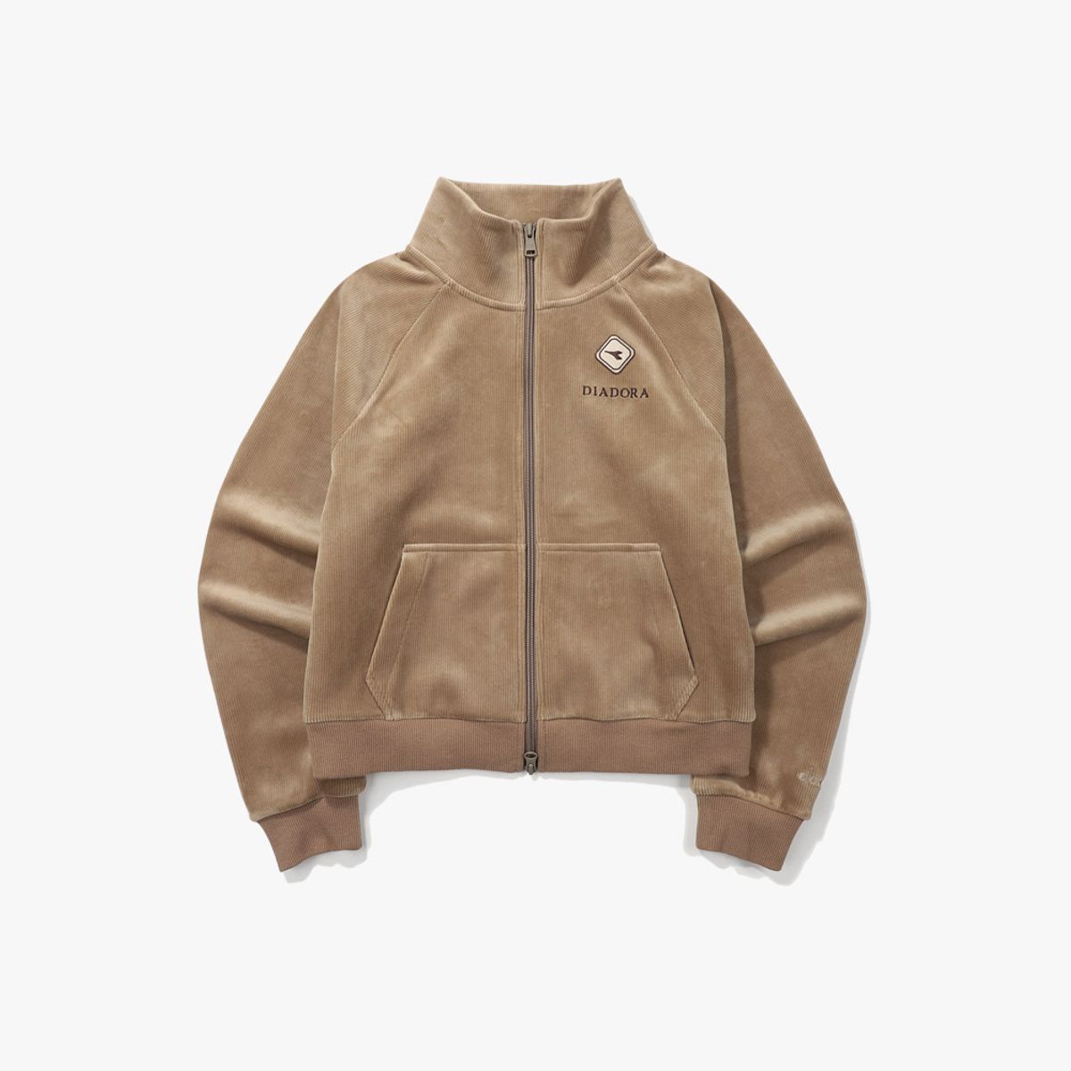 디아도라(diadora) 트렌토 코듀로이 집업 자켓 우먼 BROWN
