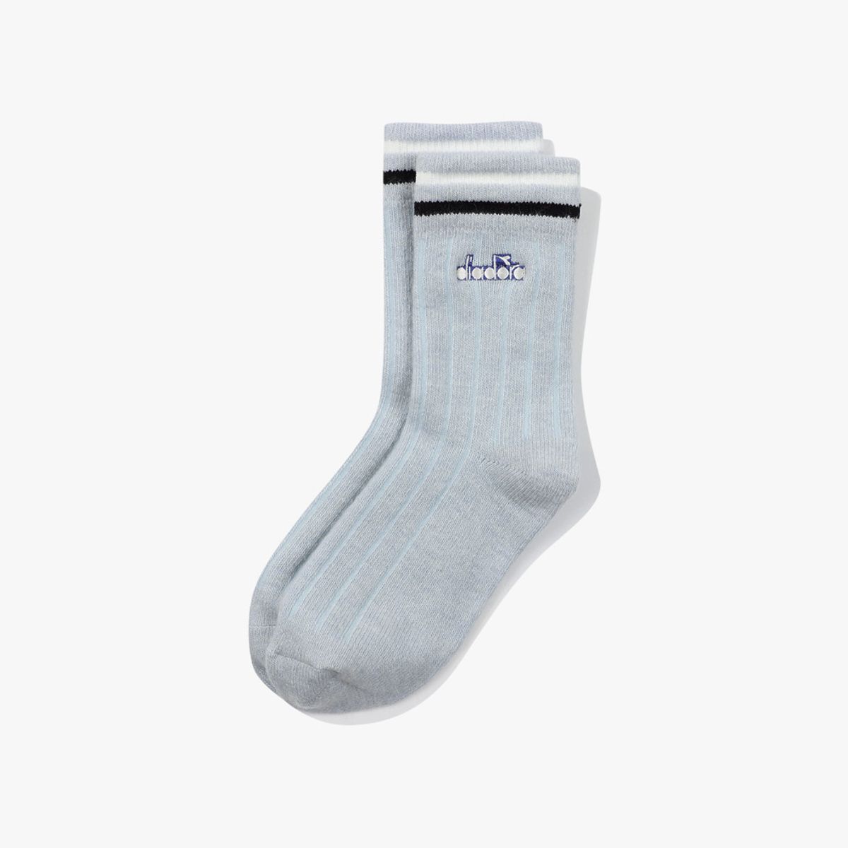 디아도라(diadora) 니트 쿼터 삭스 SKY BLUE