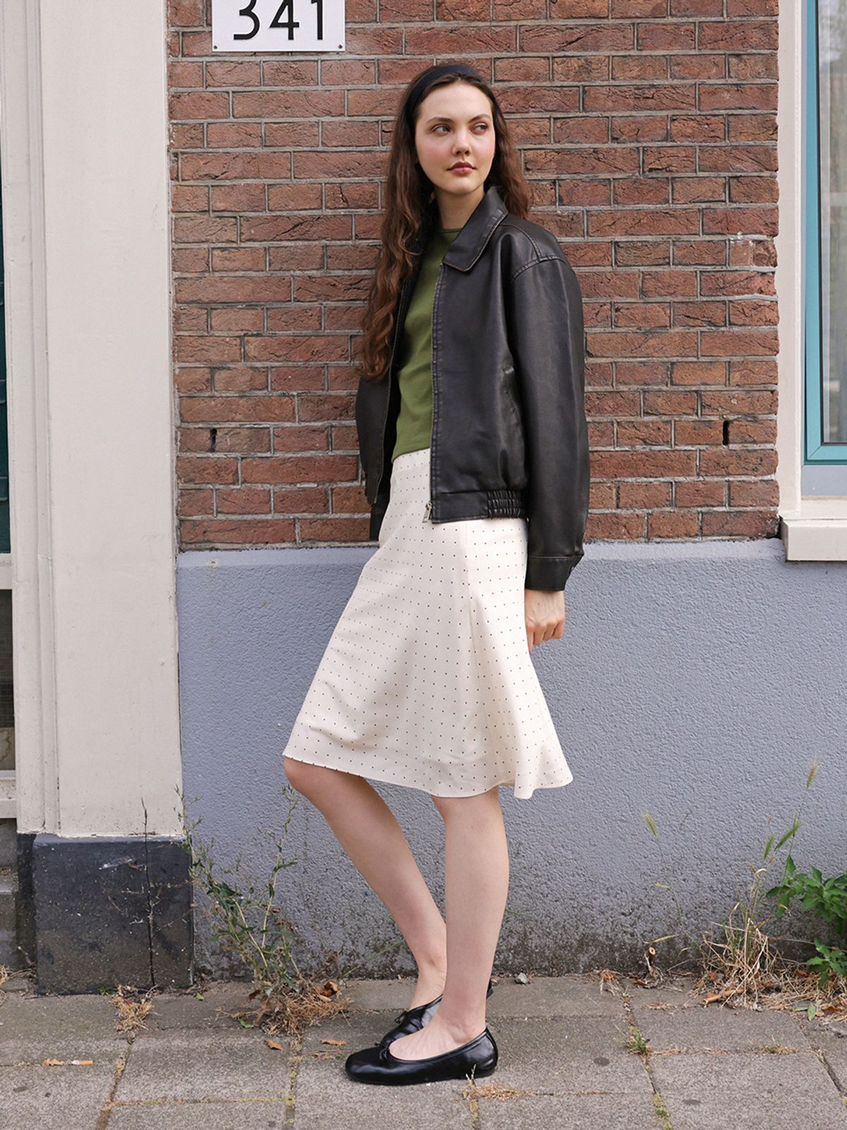 랭앤루(LANGNLU) NOTTINGHILL Washing Faux Leather Bomber(노팅힐)_DARK BROWN