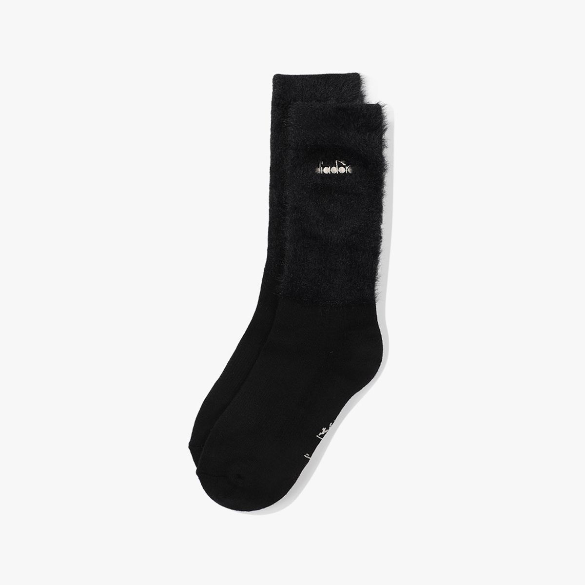 디아도라(diadora) 퍼 니트 쿼터 삭스 BLACK