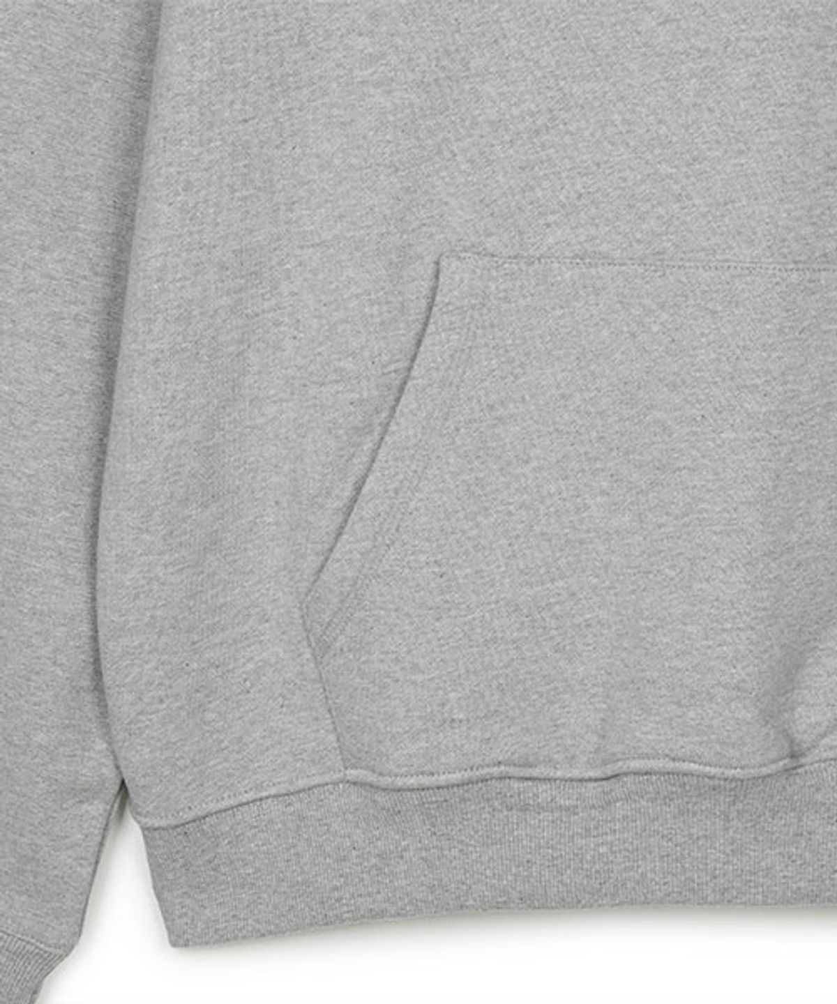 아메리칸니들(AMERICAN NEEDLE) AN BASIC PATCH HOODIE - MELANGE GREY