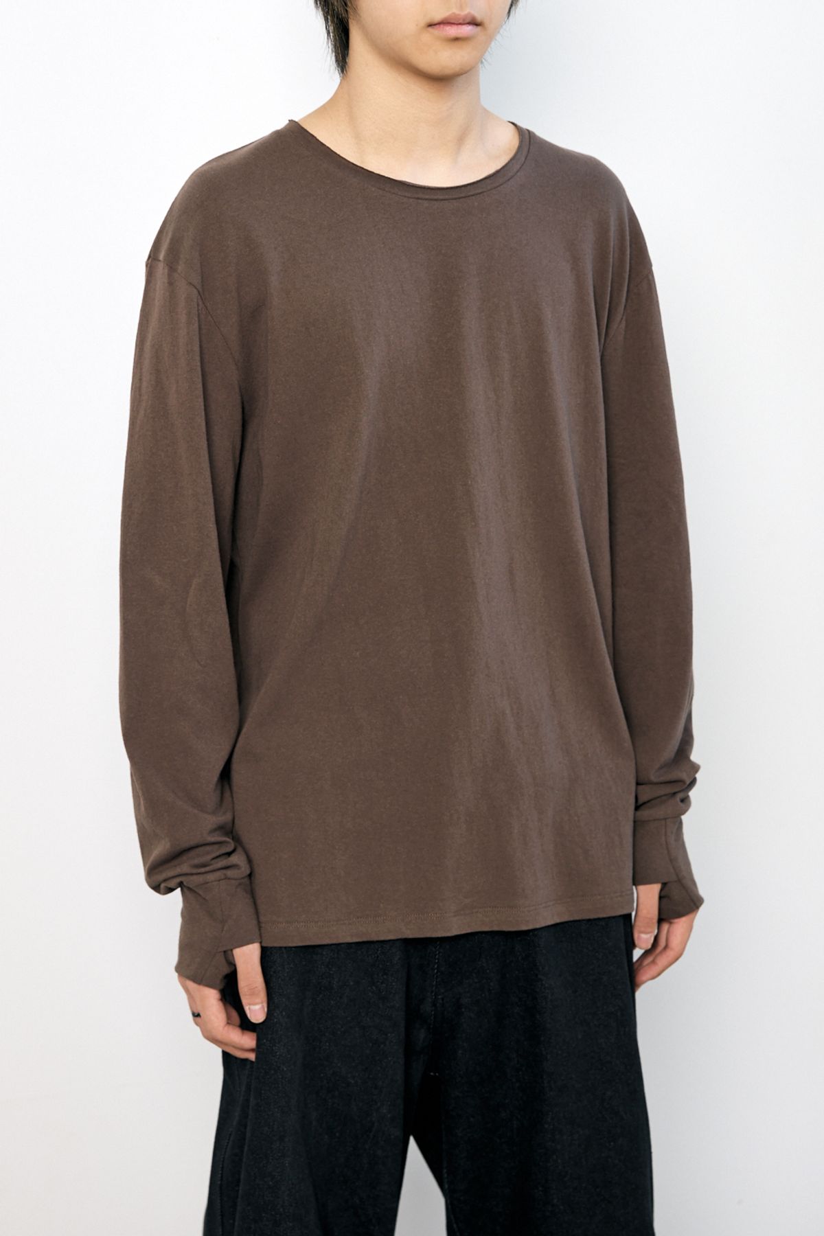 해칭룸(HATCHINGROOM) Boxer Tee Dark Brown