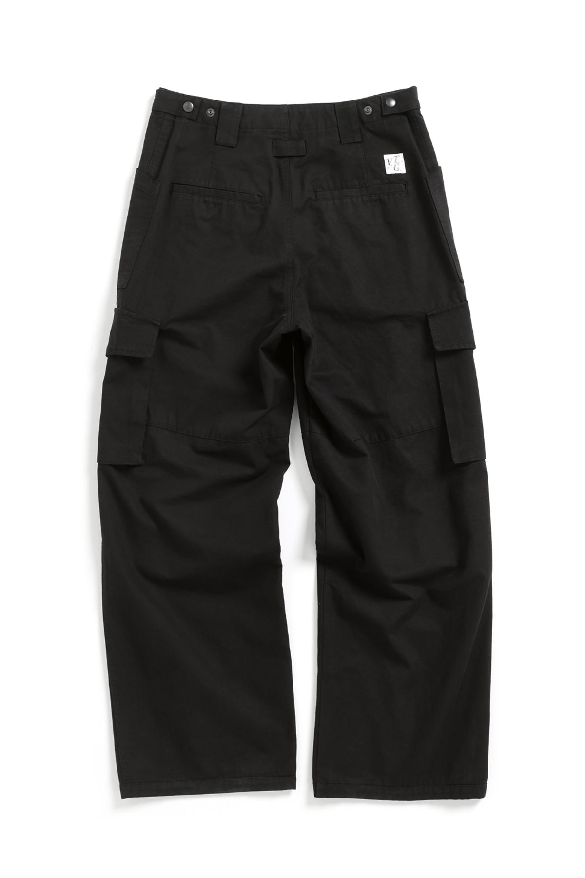 해칭룸(HATCHINGROOM) VTG Star Fatigue Pants Washed Black