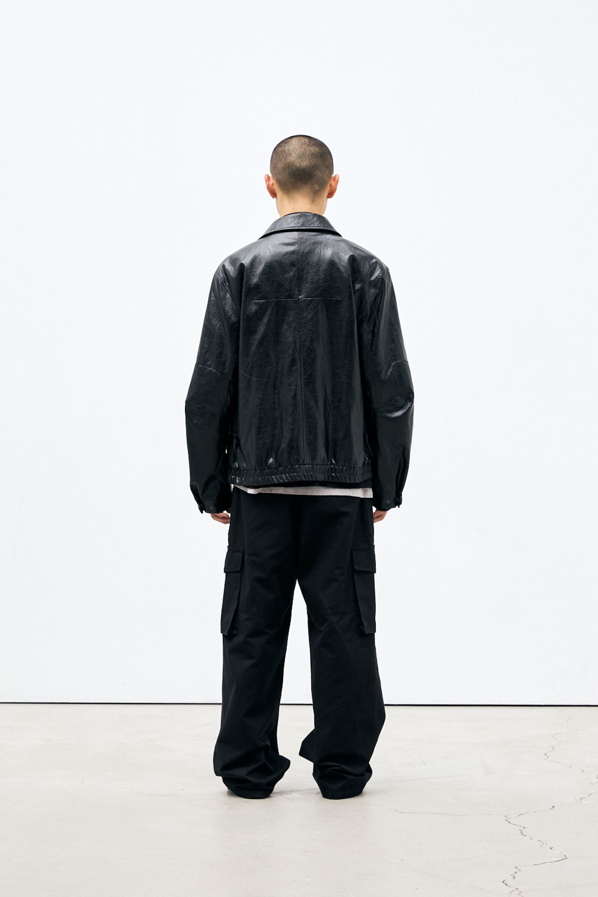 해칭룸(HATCHINGROOM) VTG Star Fatigue Pants Washed Black