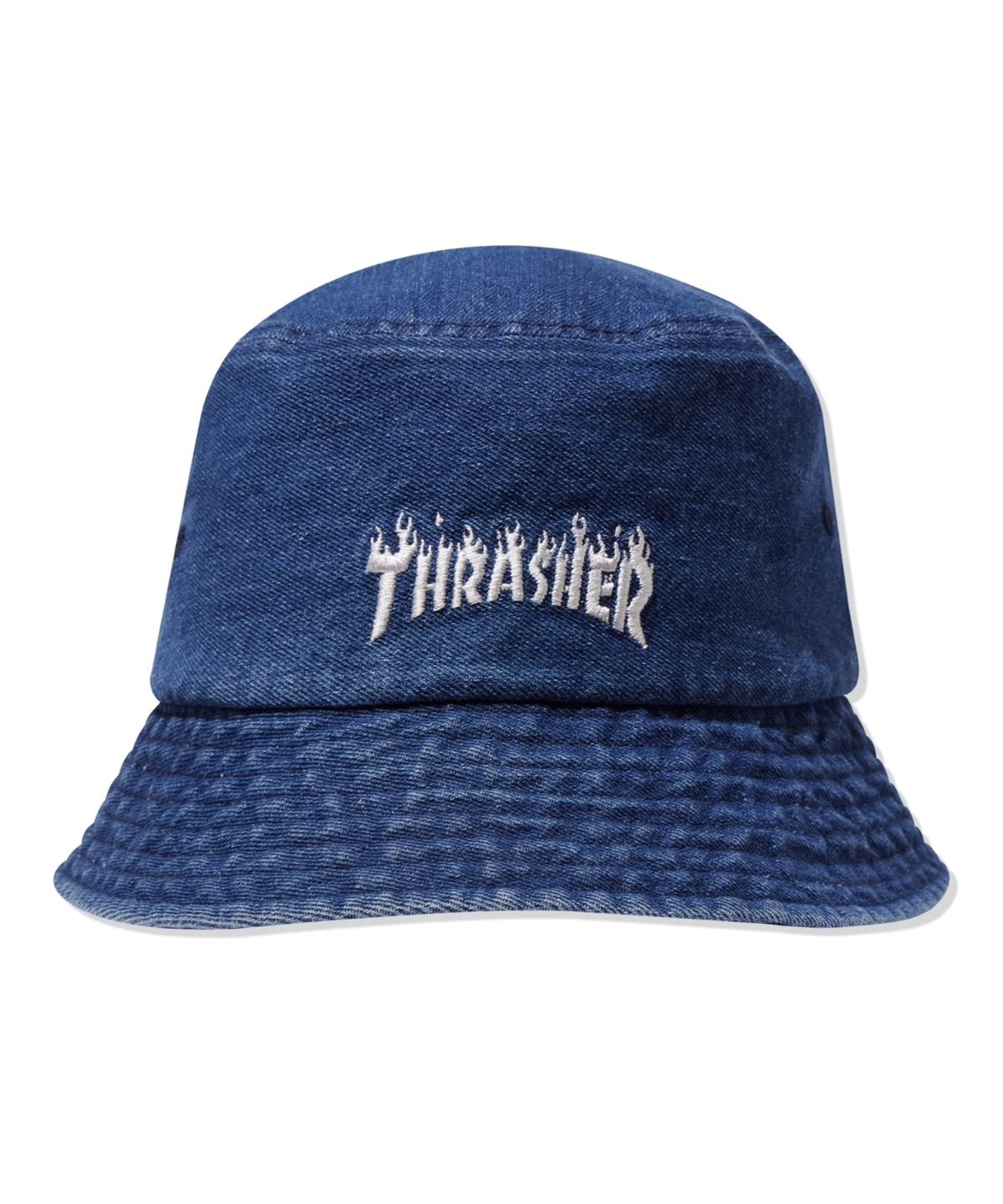 트레셔(THRASHER) 플레임 데님 버킷햇 네이비