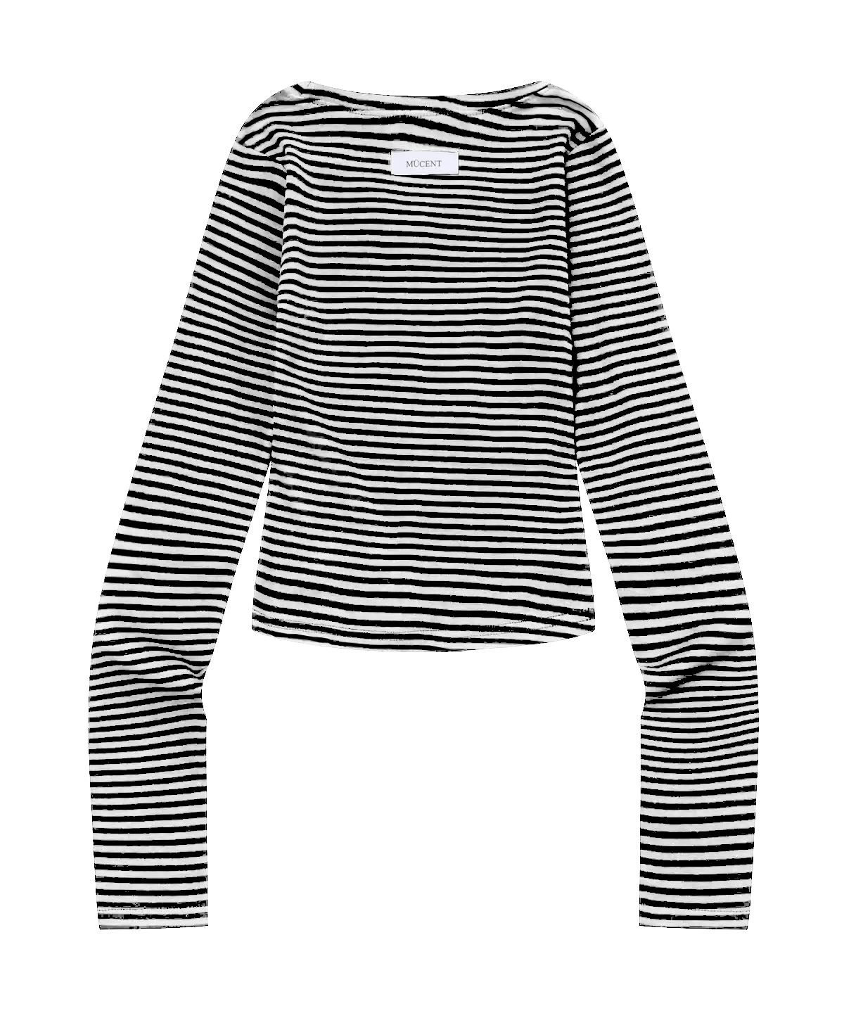【MUCENT】25ss EMMA V-NECK STRIPE HALF T MUSINSA | MUCENT Emma V-neck Striped Long Sleeve T-shirt (2