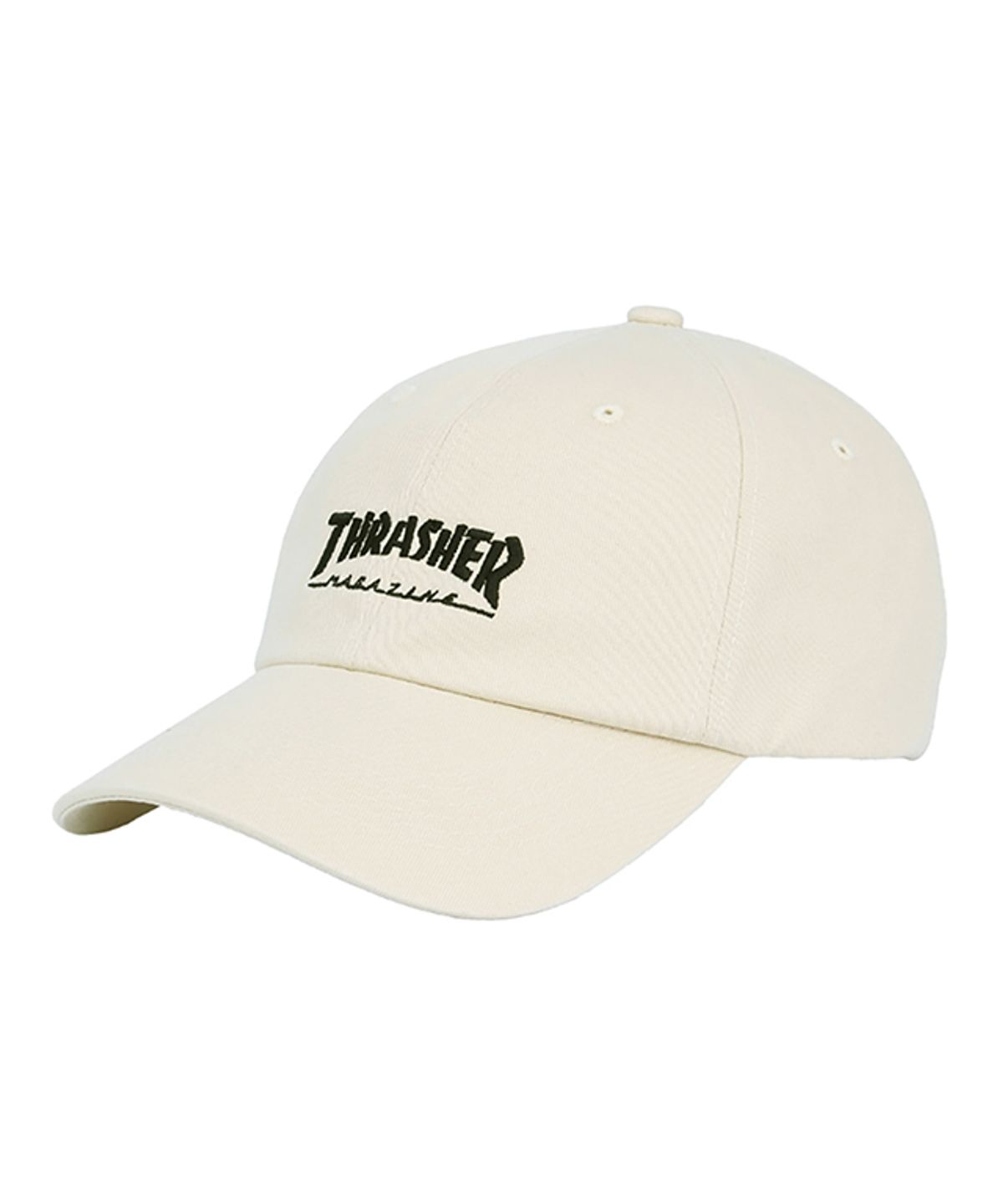 트레셔(THRASHER) 매거진 코튼 볼캡 베이지