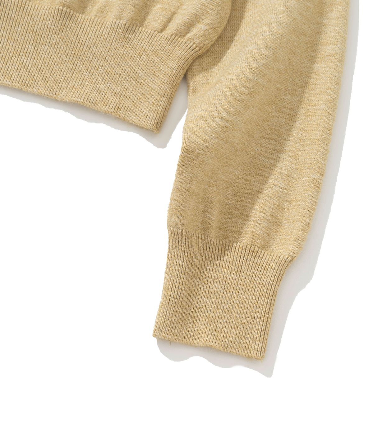 니티드(KNITTED) (W) 베이직 에센셜 워셔블 라운드 가디건 BEIGE