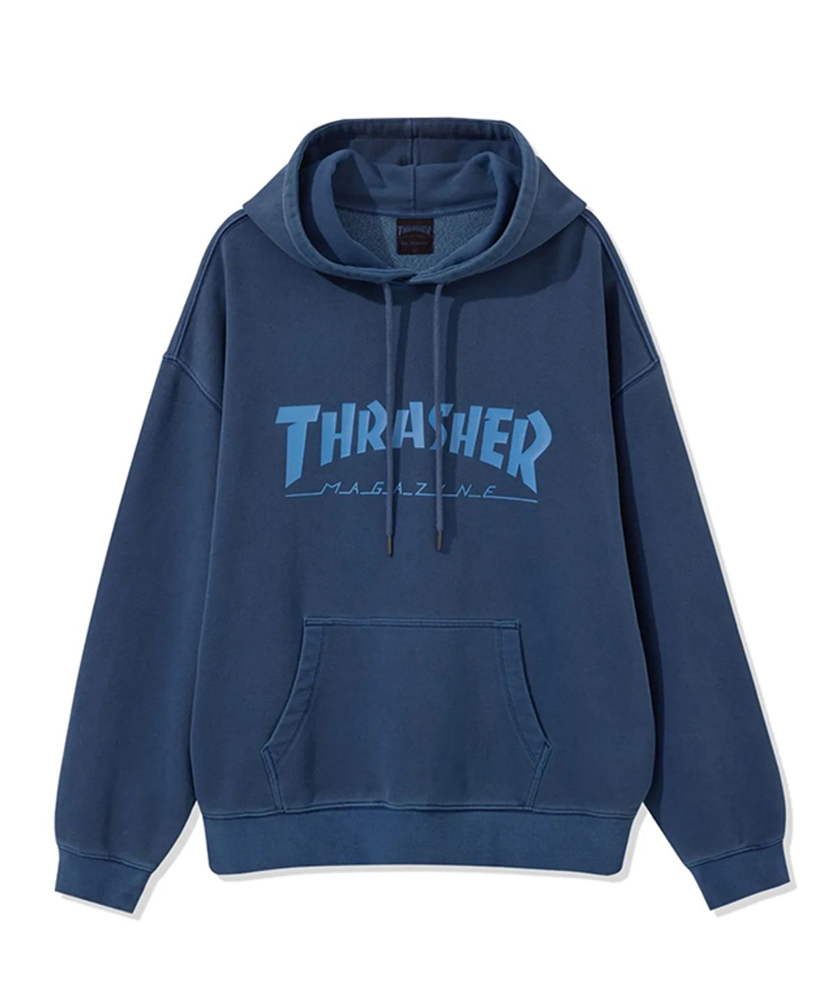 트레셔(THRASHER) 매거진 피그먼트 다잉 후디 네이비