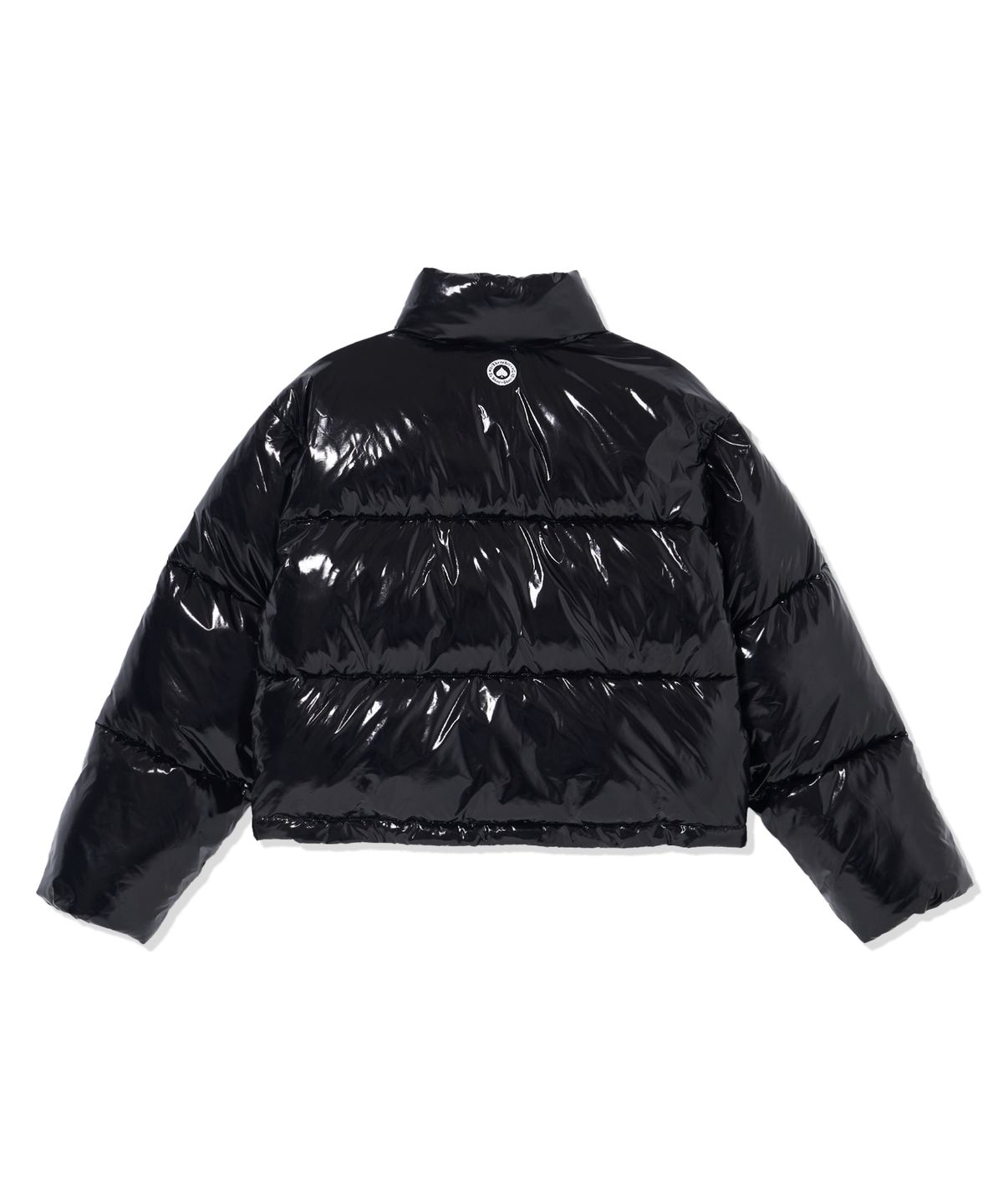 트레셔(THRASHER) 우먼 글로시 크롭 푸퍼 블랙