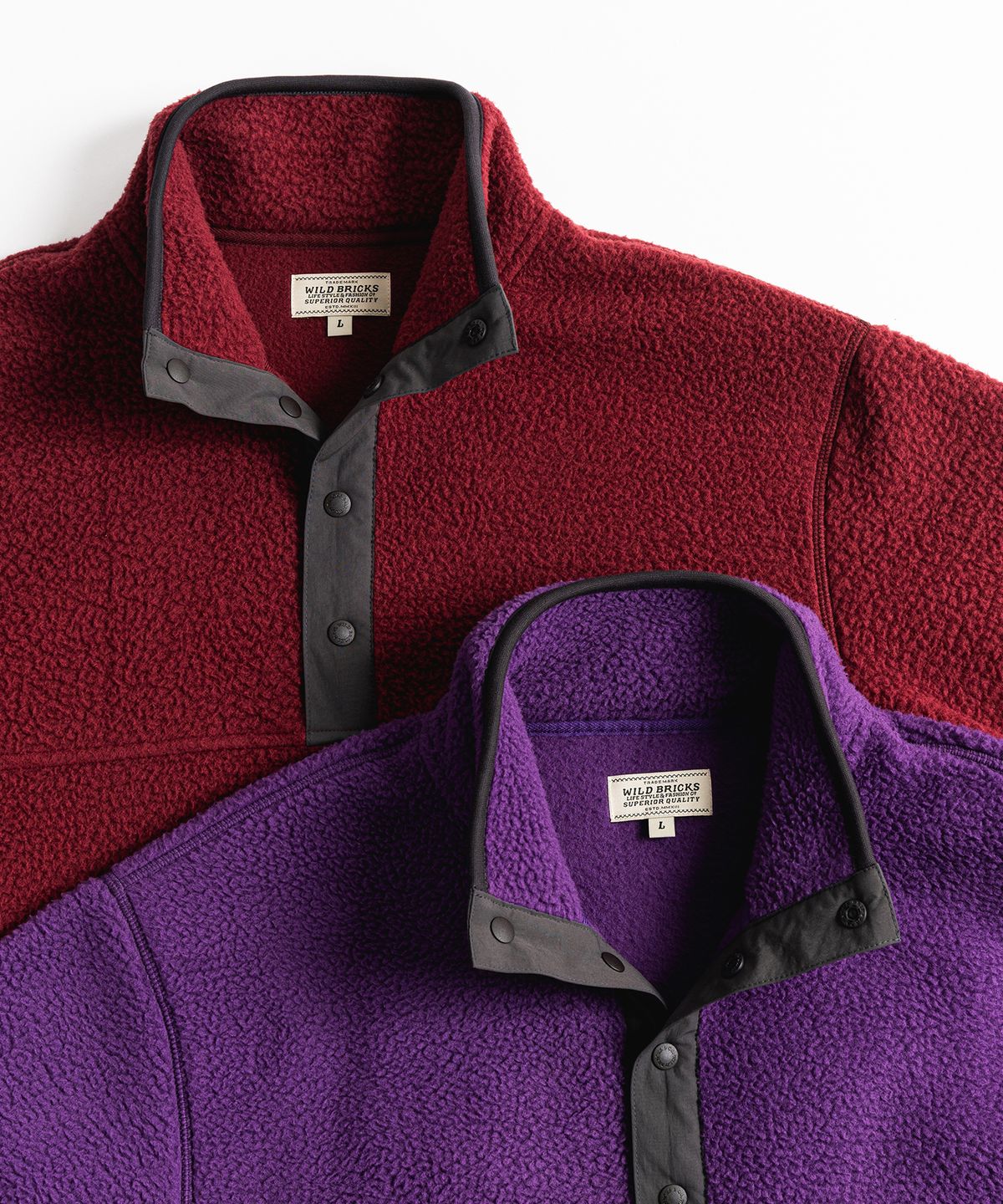 와일드 브릭스(WILD BRICKS) WB FLEECE PULLOVER (purple)