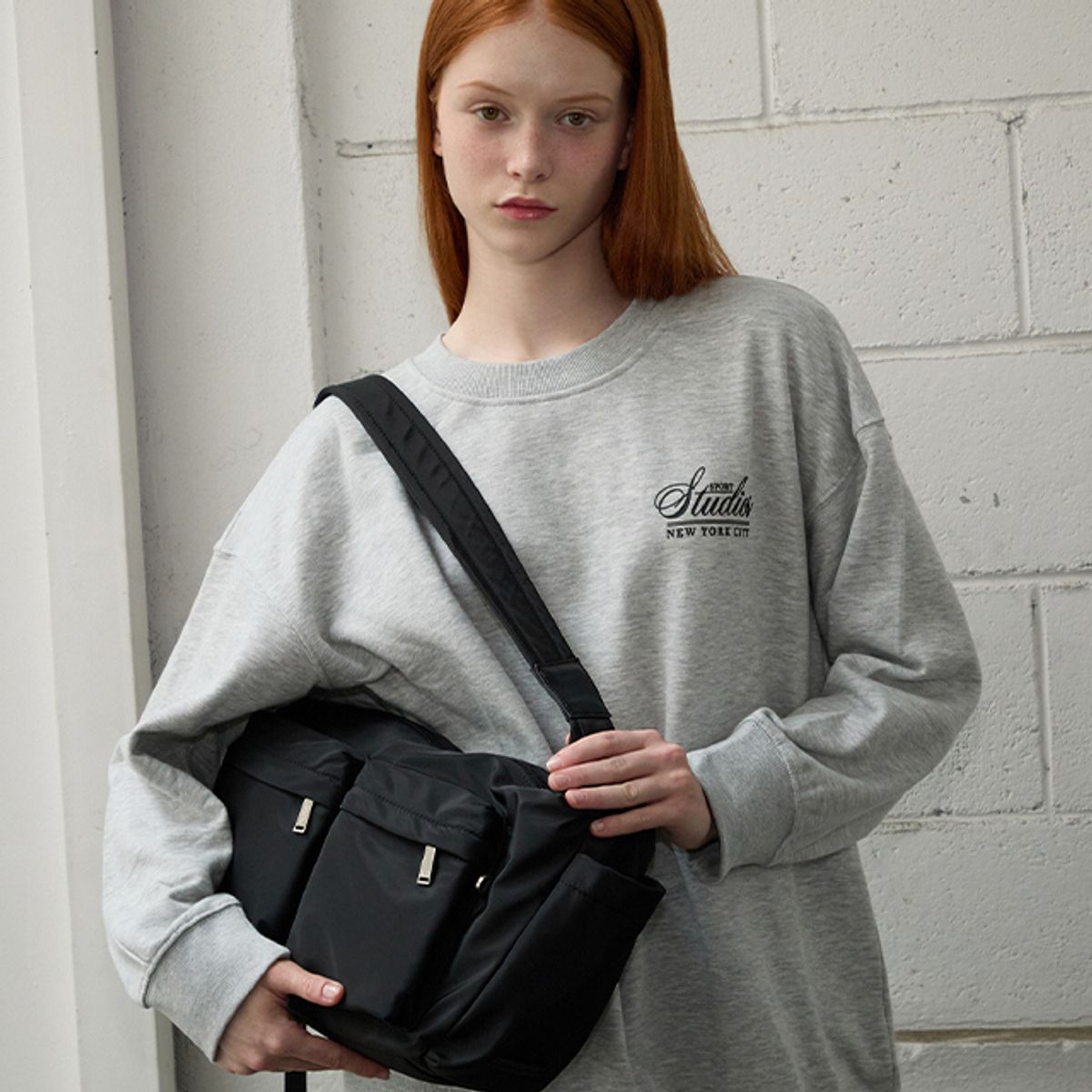 랩(LAP) TWO POCKET CROSS BAG AQ7AB806
