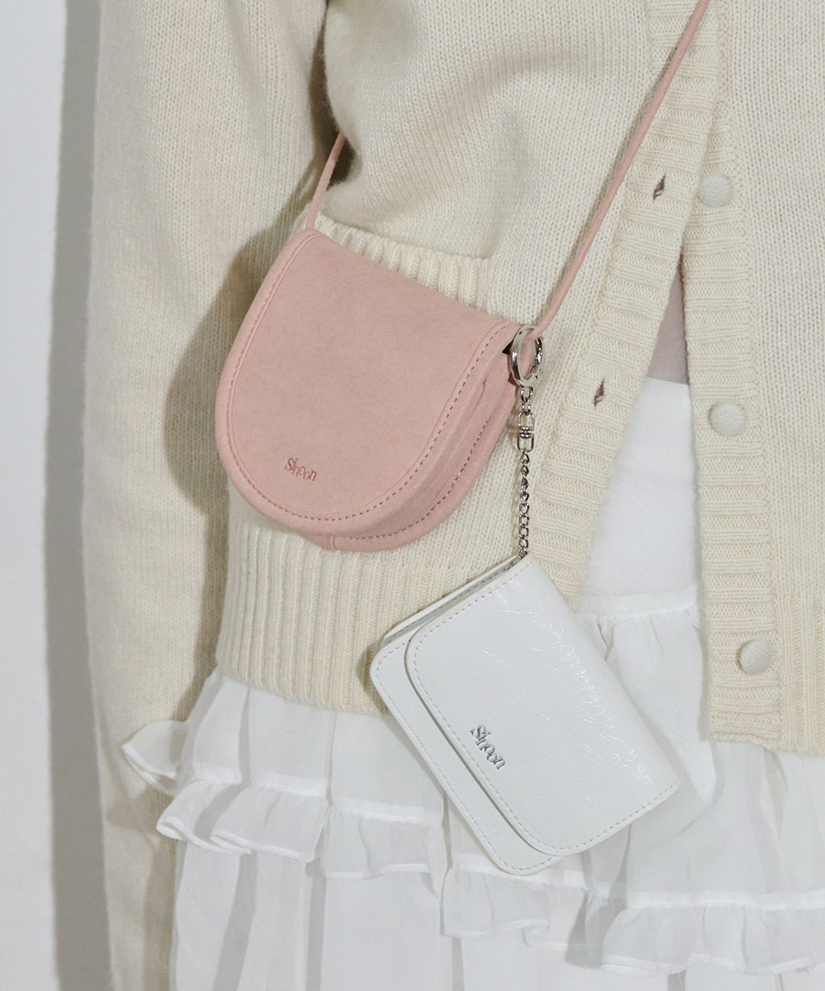 시눈(SINOON) Sinoon Logo Card Wallet (White)