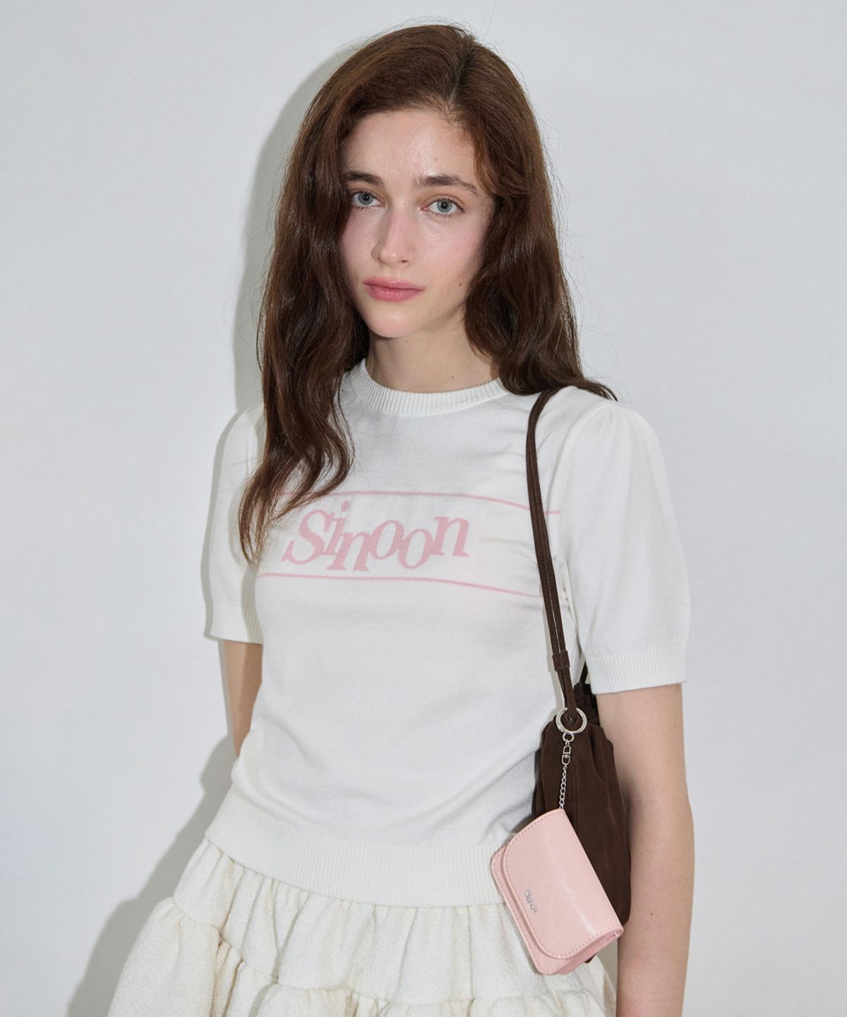 시눈(SINOON) Sinoon Logo Card Wallet (Soft Pink)