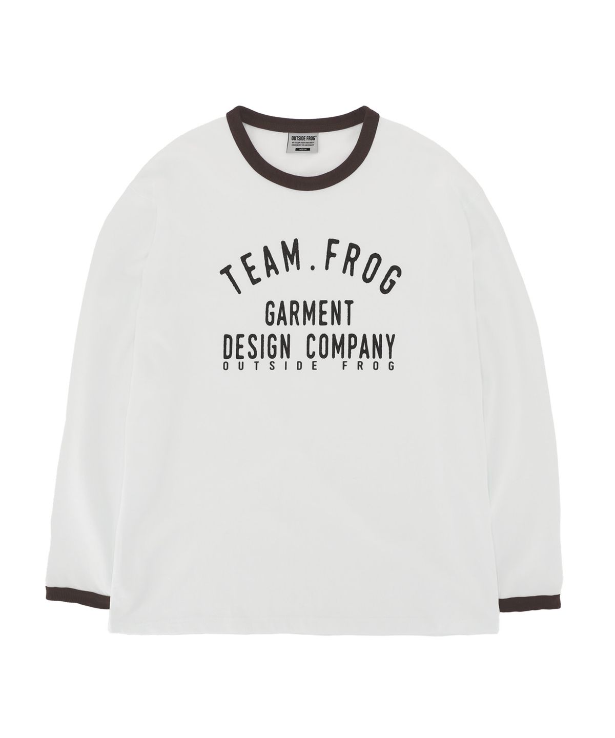 아웃사이드프로그(OUTSIDE FROG) Team.Frog 긴팔 링거티 (오프화이트)