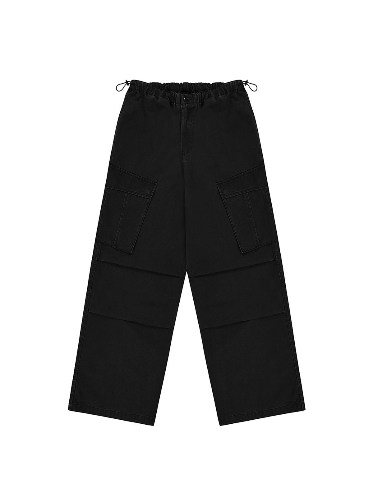 에즈이프 캘리(ASIF CALIE) WASH PARACHUTE CARGO PANTS BLACK