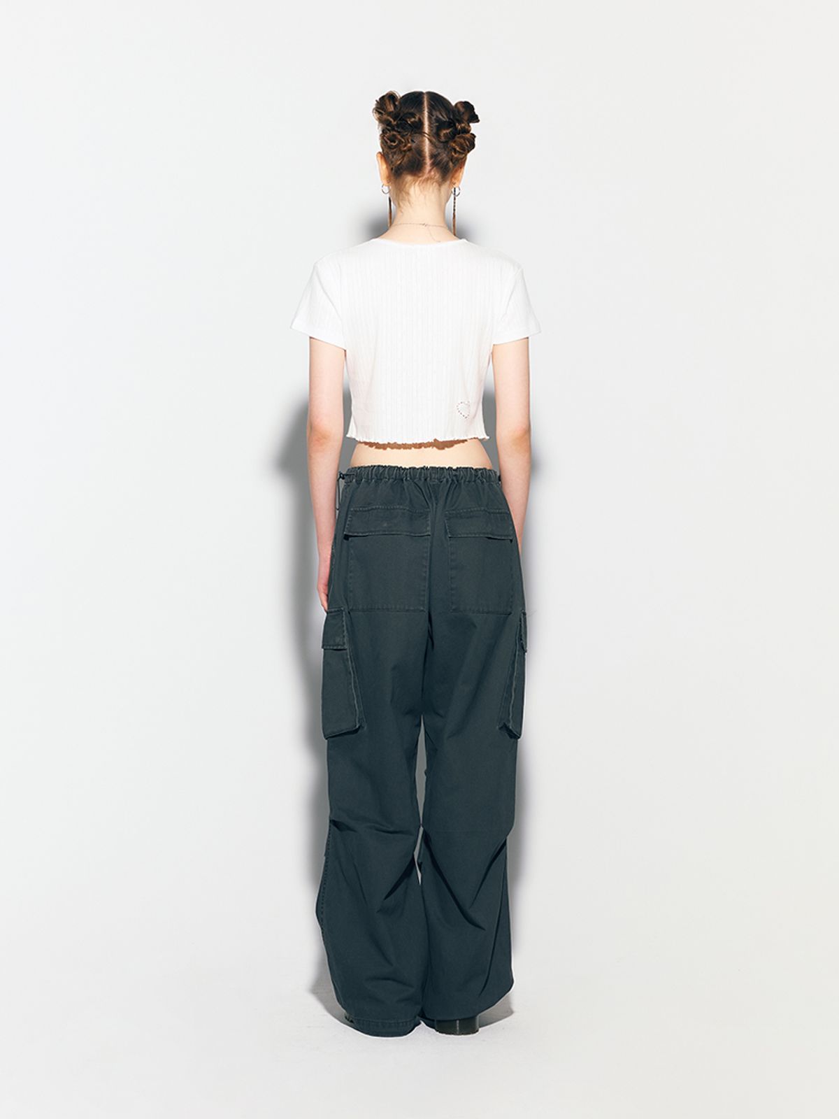 에즈이프 캘리(ASIF CALIE) WASH PARACHUTE CARGO PANTS GRAY