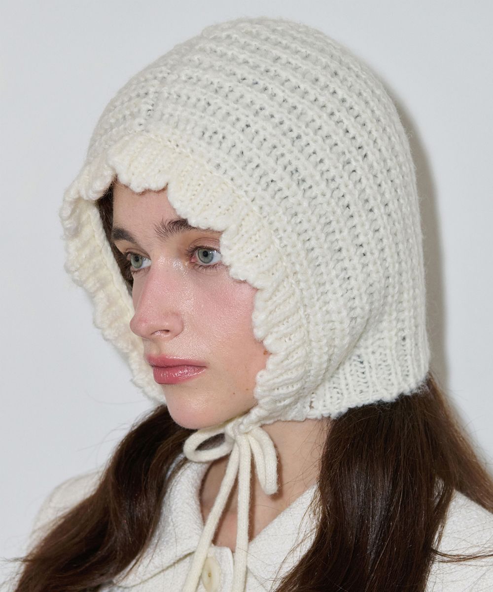 SINOON シヌーン Knit Bonnet Hat (gray) SINOON シヌーン Knit Bonnet Hat (gray) SINOON シヌーン Knit