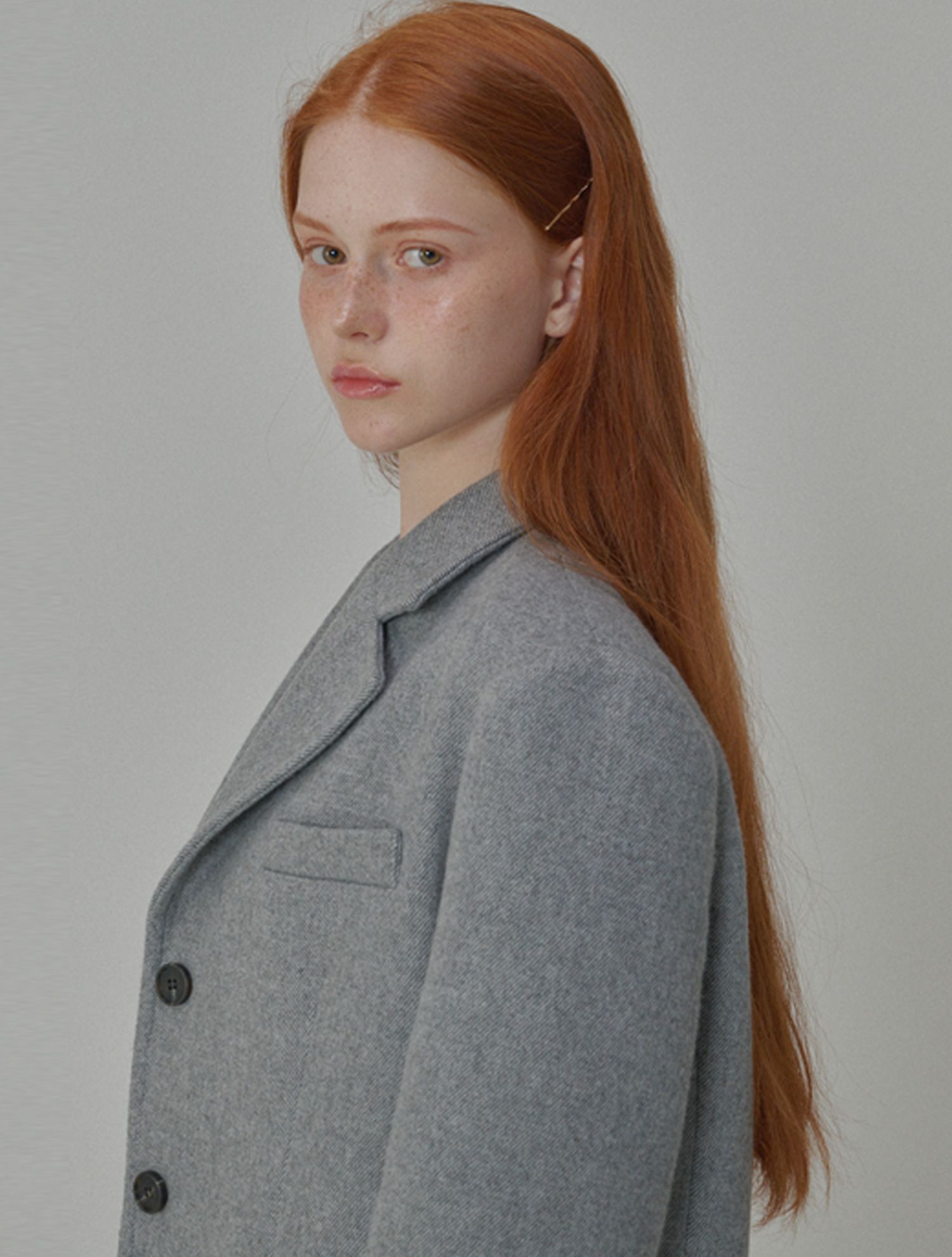【THE MOZZ】Margarine Overfit Wool Jacket MUSINSA | OPENING SUNSHINE Overfit wool twill jacket grey