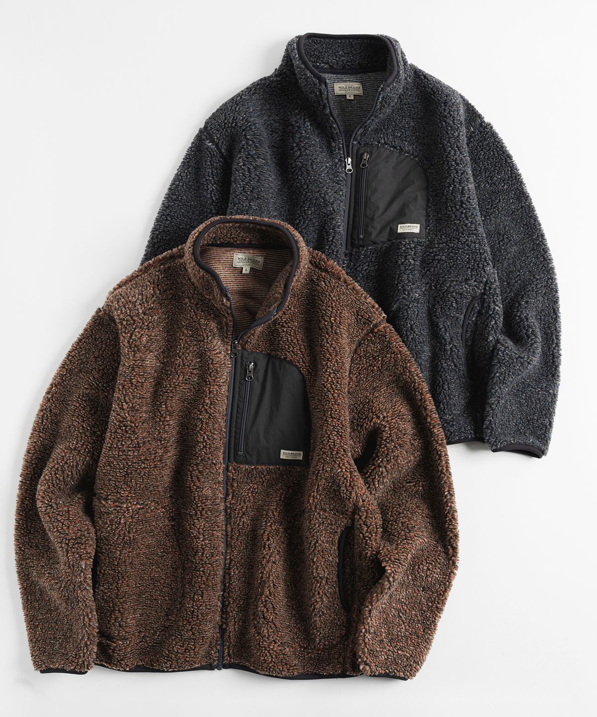 와일드 브릭스(WILD BRICKS) TCM FLEECE JACKET (olive)