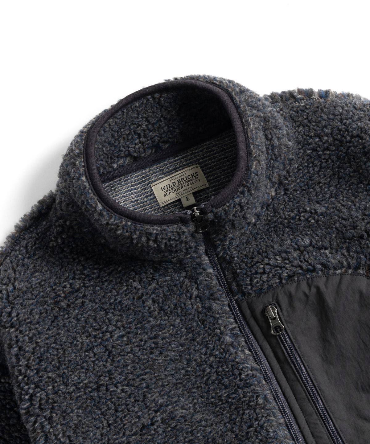 와일드 브릭스(WILD BRICKS) TCM FLEECE JACKET (charcoal)