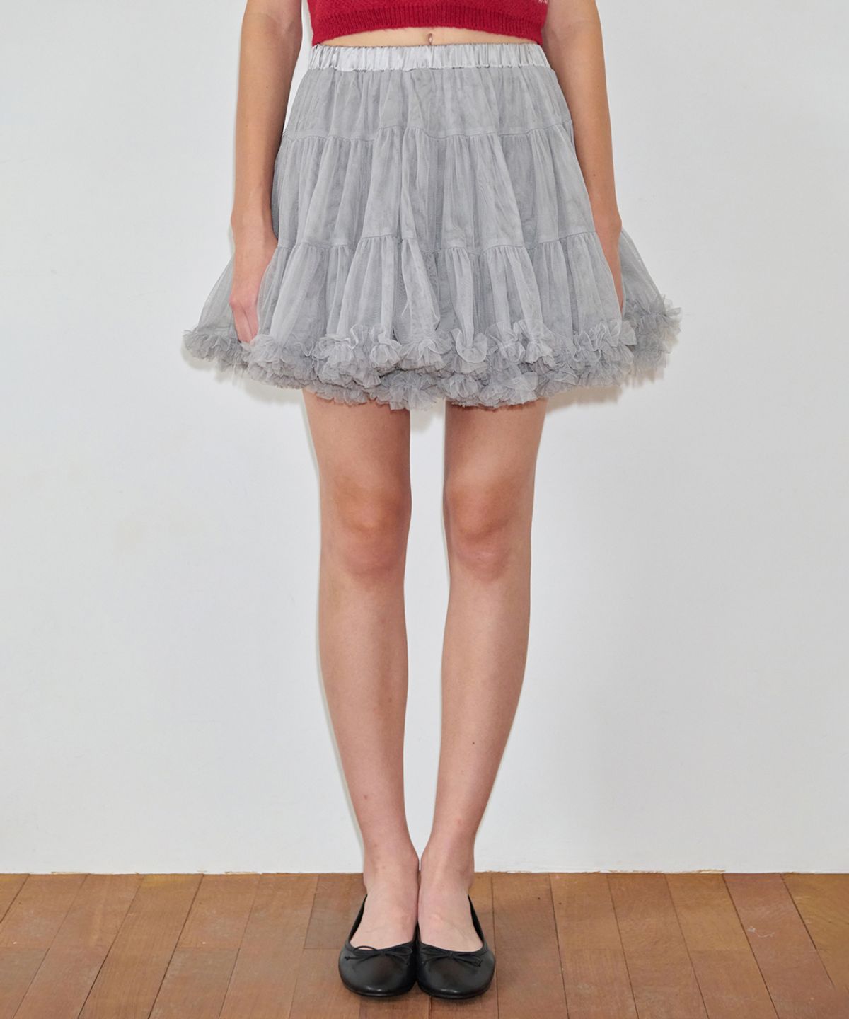 시눈(SINOON) Tute Skirt (Light Grey)