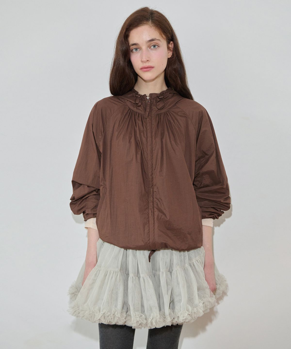 시눈(SINOON) Tute Skirt (Greyish Green)