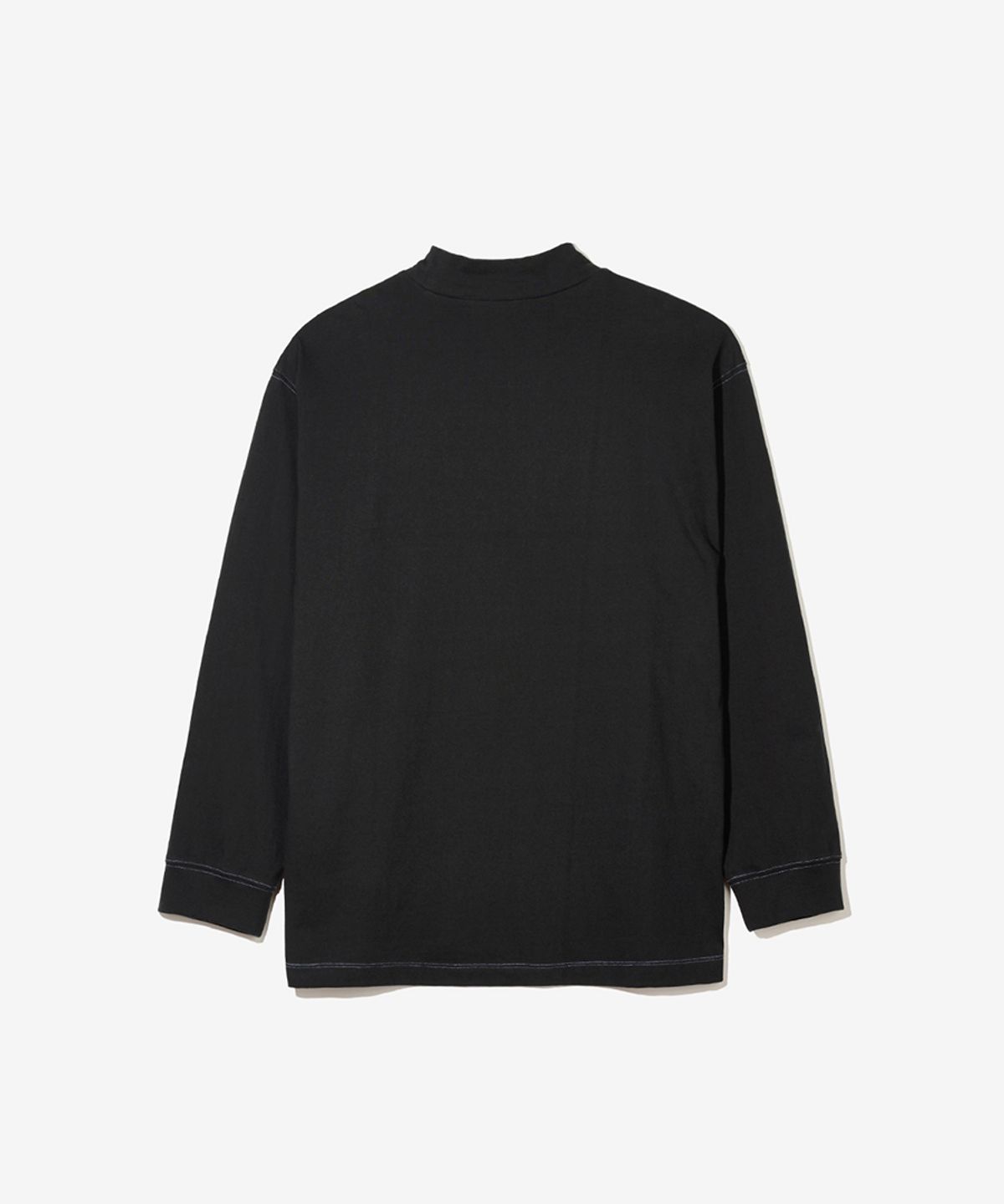 논타입(NONTYPE) NECK LOGO L/S T-SHIRTS (BLACK)
