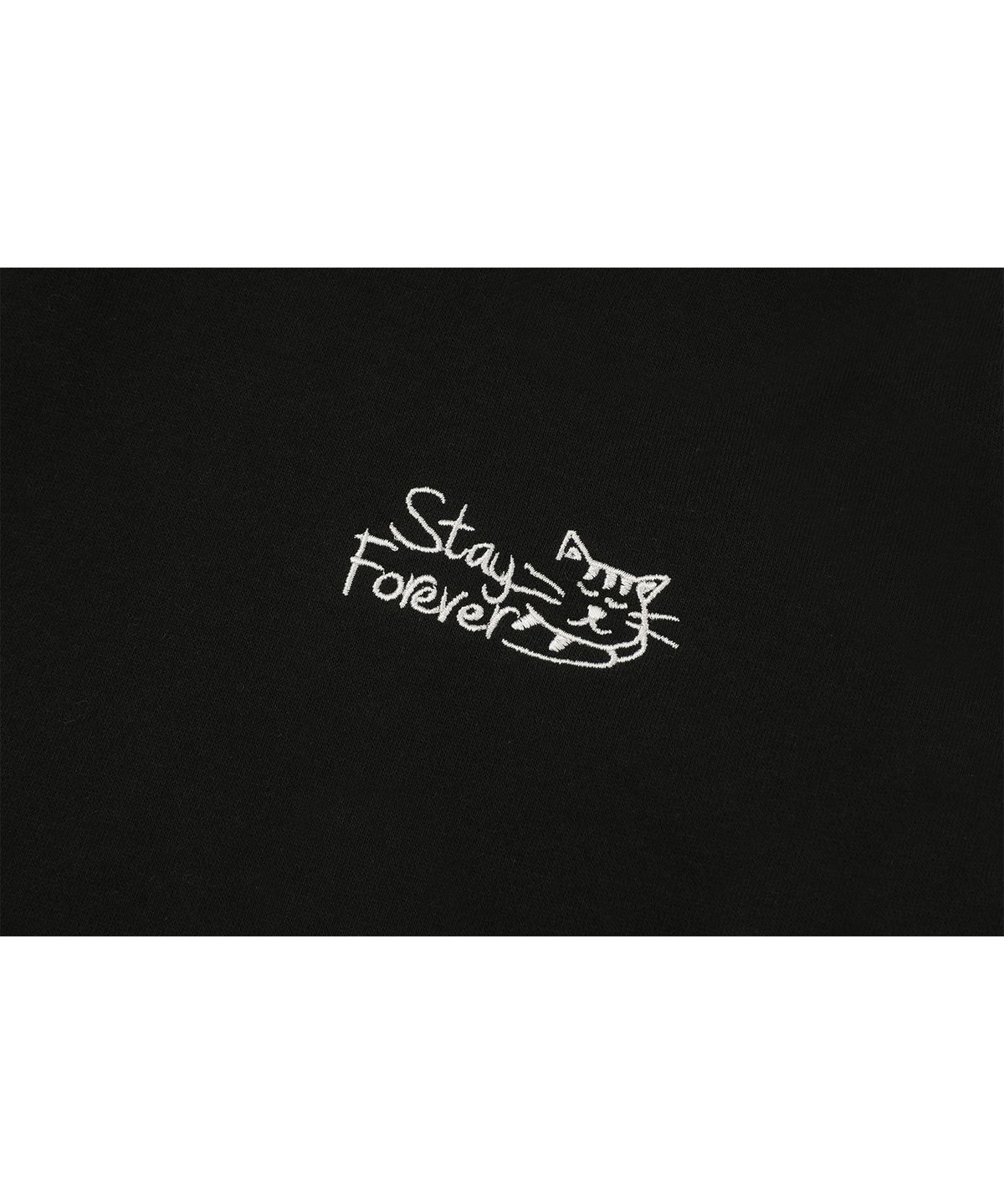 꼼파뇨(CPGN STUDIO) Stay CATS 자수 후드티 블랙