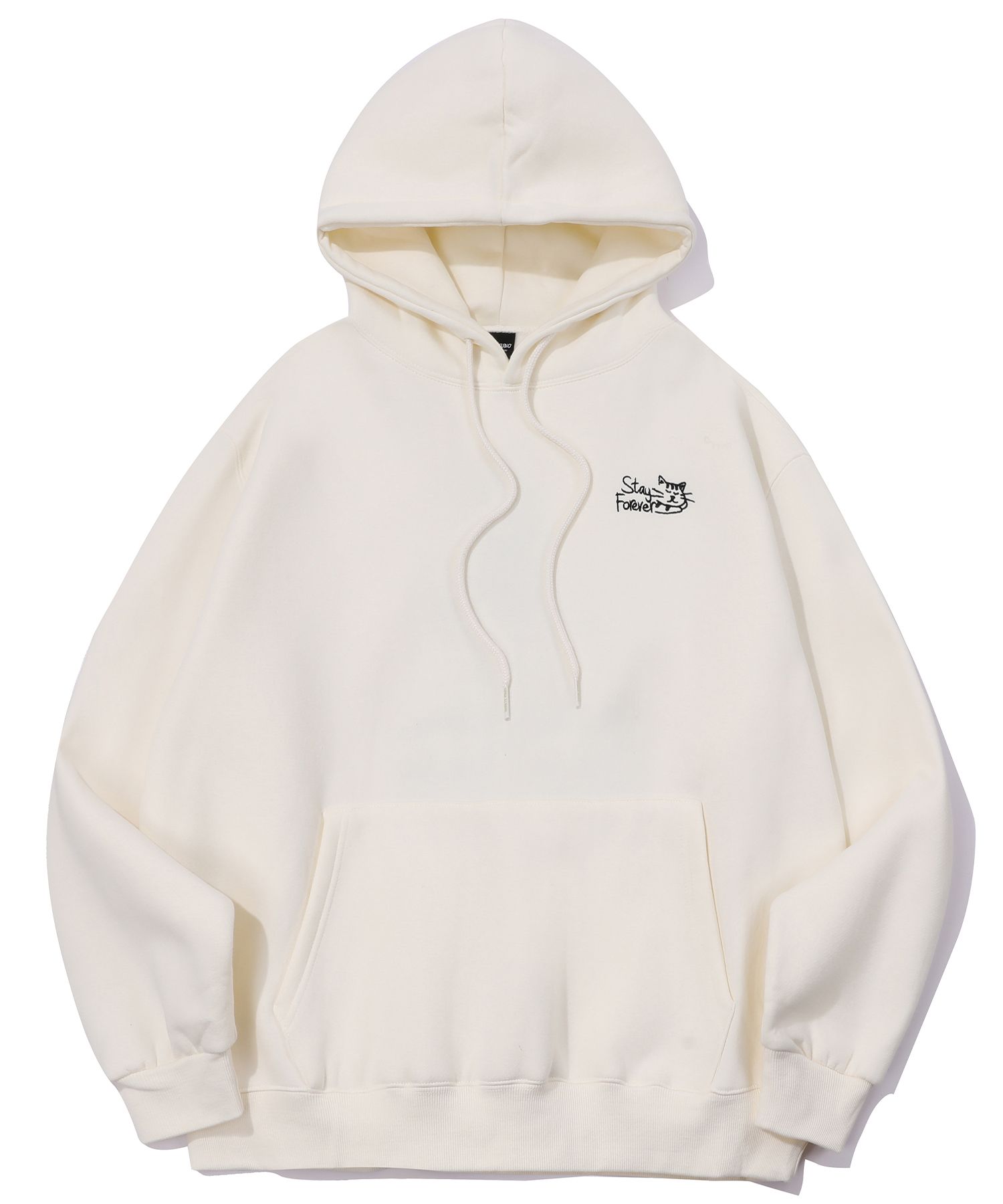 【CPGN STUDIO】24FW★ Stay CATS Embroidered Hoodie MUSINSA公式 | CPGN STUDIO Stay CATS Embroidered Hoodie Cream