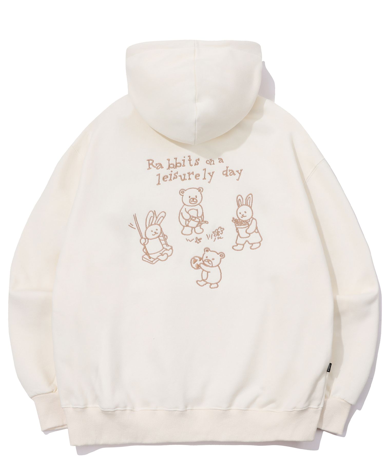 MUSINSA | CPGN STUDIO Rabbit Leslie Embroidered Hoodie Cream