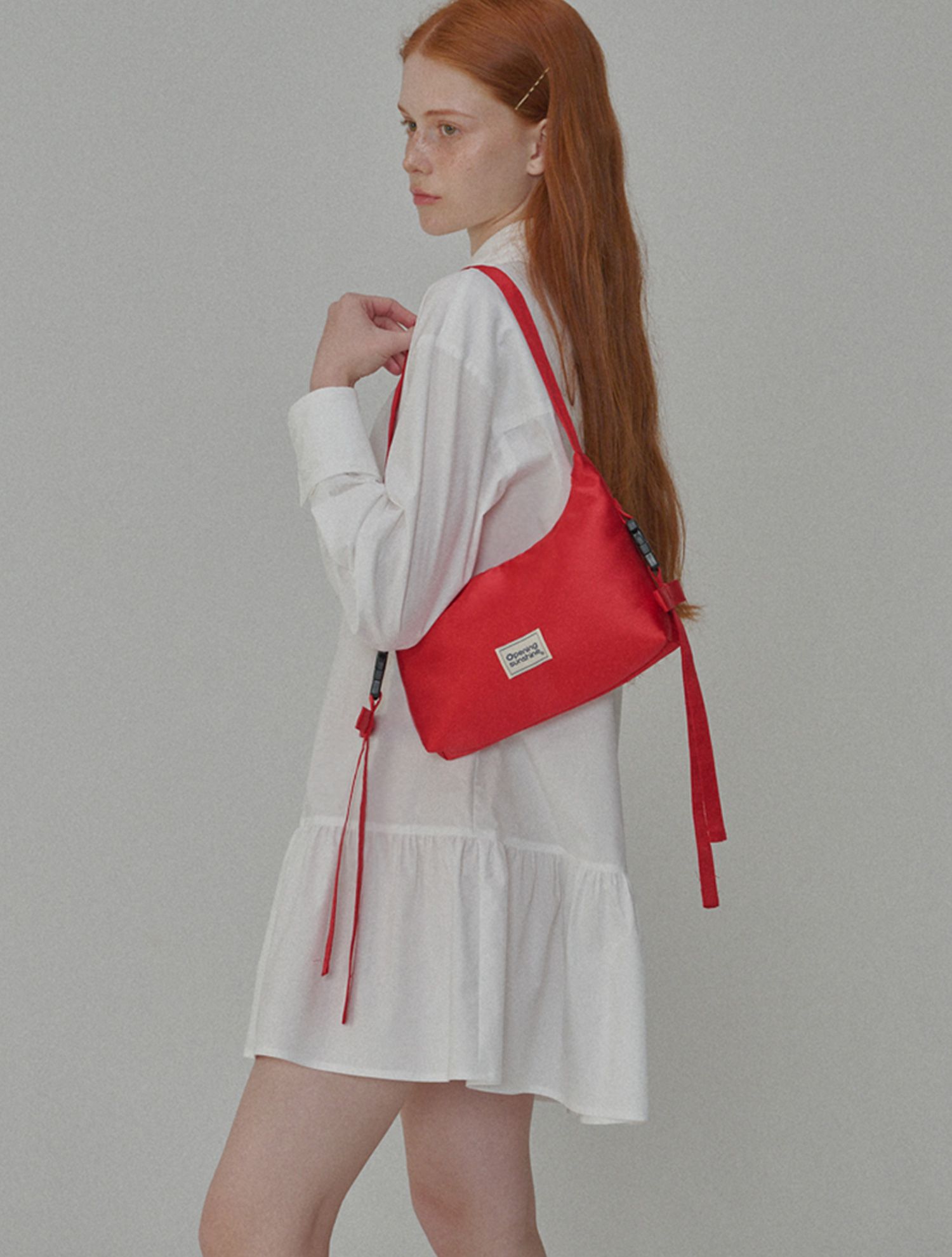 ショルダーバッグ・ポシェット OPENING SUNSHINE Side detail ribbon hobo bag red MUSINSA公式 | OPENING SUNSHINE Side Detail Ribbon Hobo Bag Red