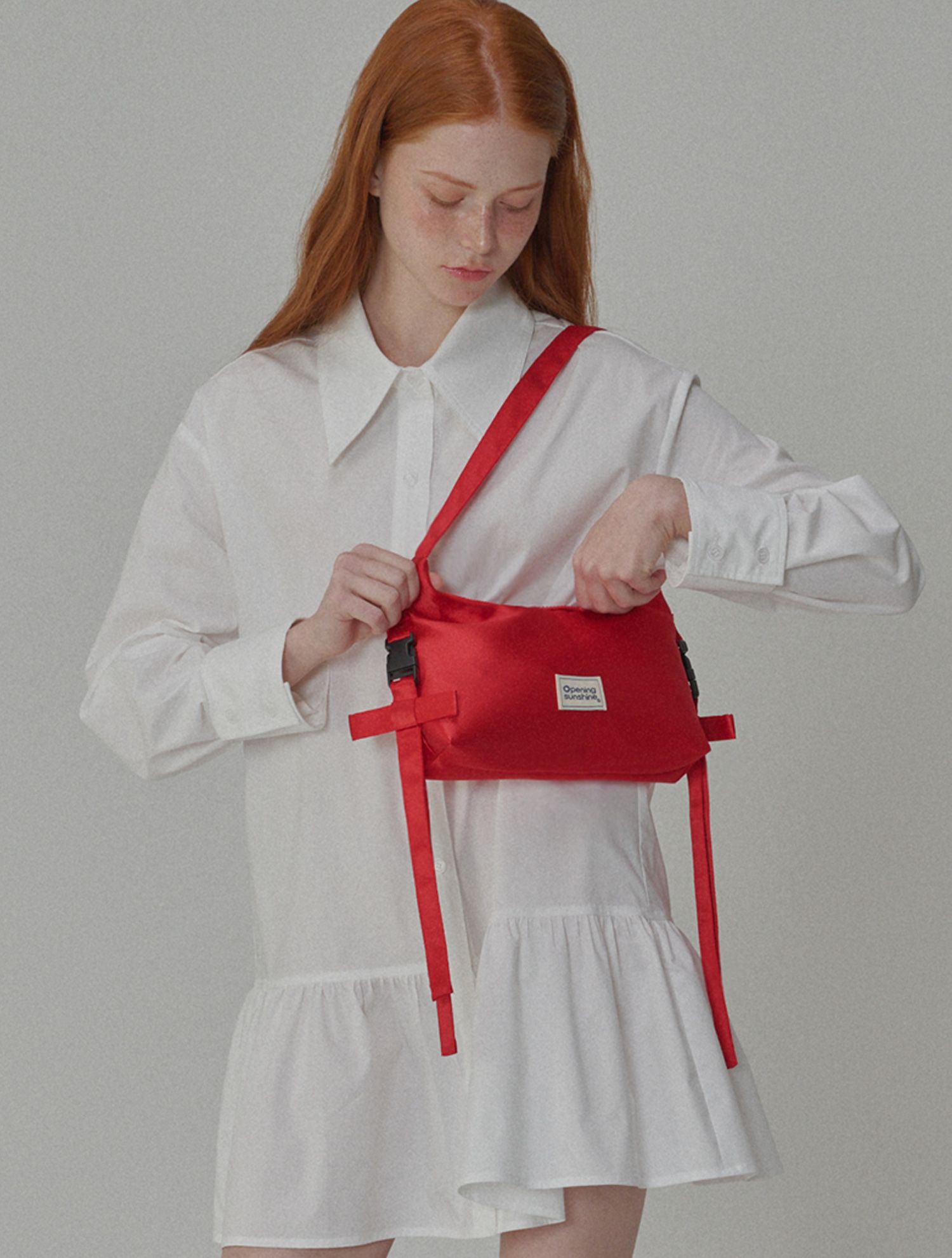 ショルダーバッグ・ポシェット OPENING SUNSHINE Side detail ribbon hobo bag red MUSINSA | OPENING SUNSHINE Side Detail Ribbon Hobo Bag Red