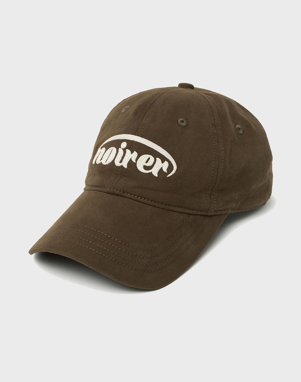 노이어 포 우먼(NOIRER FOR WOMAN) 브러쉬드 아플리케 캡 (브라운)