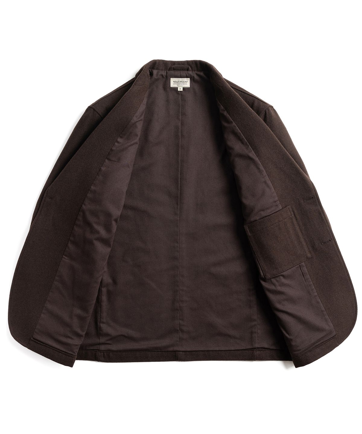와일드 브릭스(WILD BRICKS) ANP WOOL LIBRARY BLAZER (dark brown)