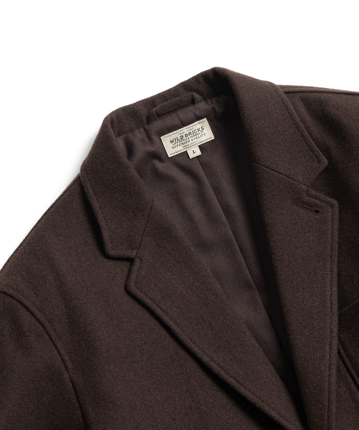 와일드 브릭스(WILD BRICKS) ANP WOOL LIBRARY BLAZER (dark brown)