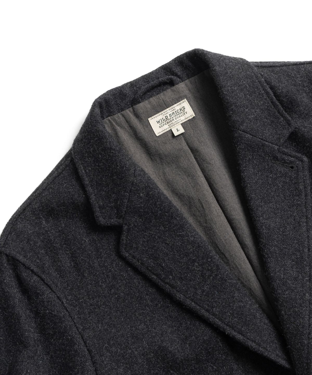 와일드 브릭스(WILD BRICKS) ANP WOOL LIBRARY BLAZER (charcoal)