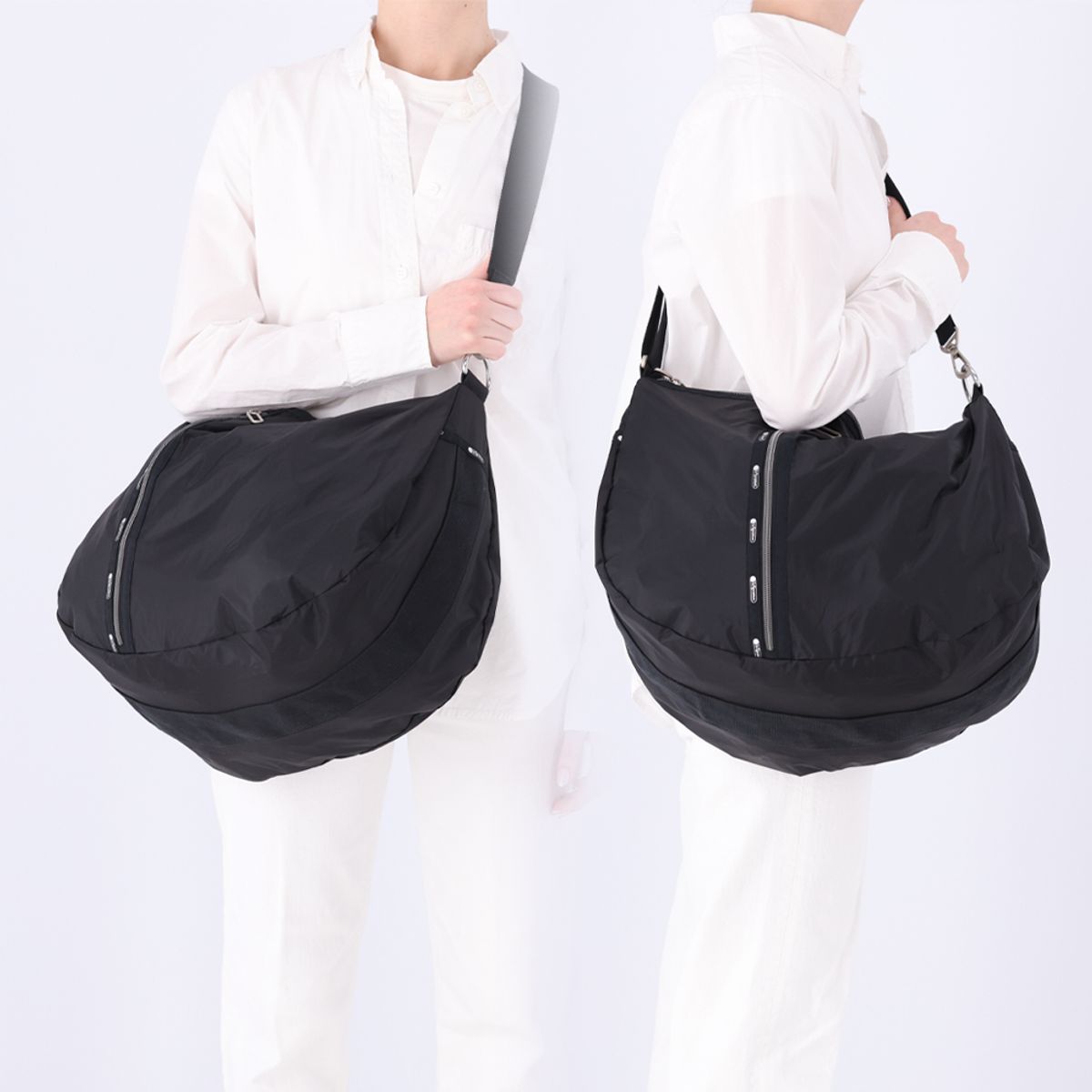 레스포색(LESPORTSAC) 트루 블랙 C 라지 슬링백 [1171.C363]