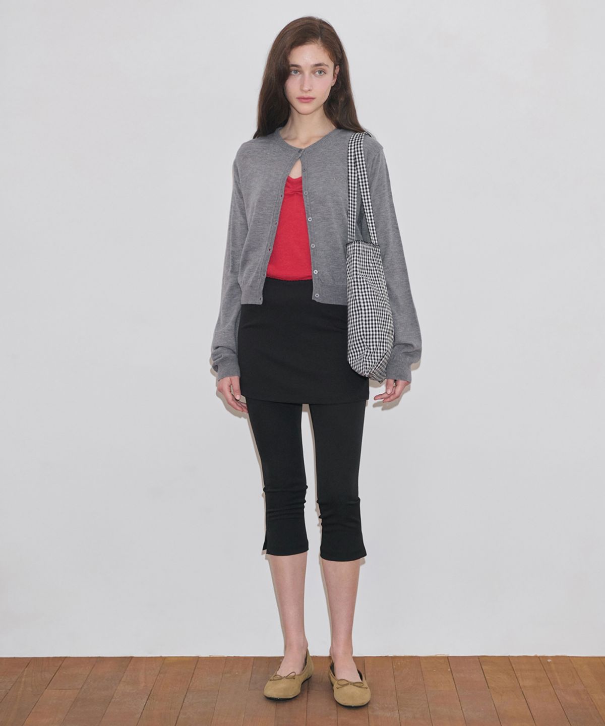 시눈(SINOON) Sinoon Logo Cardigan (Melange Grey)