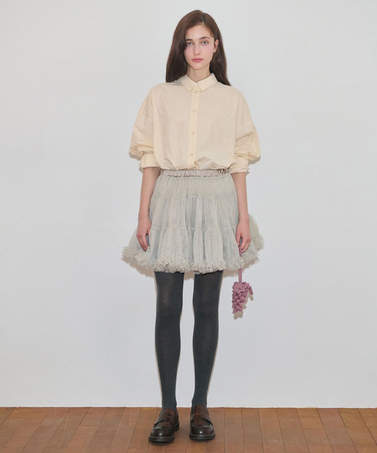 시눈(SINOON) Basic Over Fit Shirt (Light Beige)