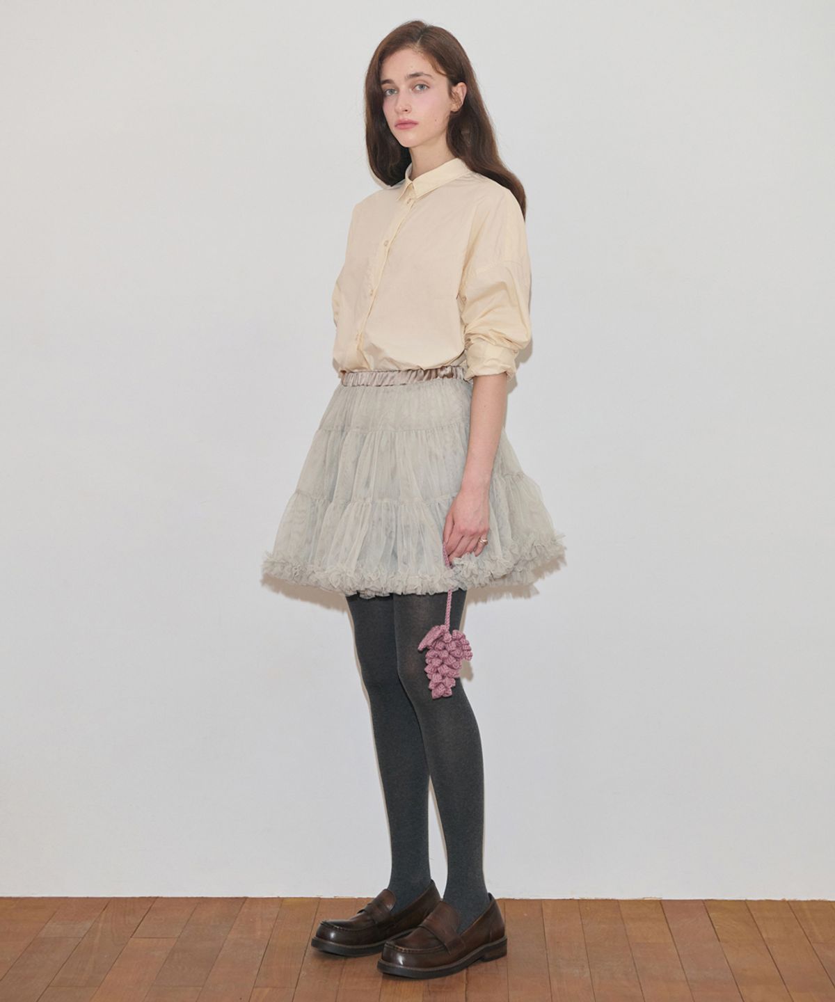 시눈(SINOON) Basic Over Fit Shirt (Light Beige)