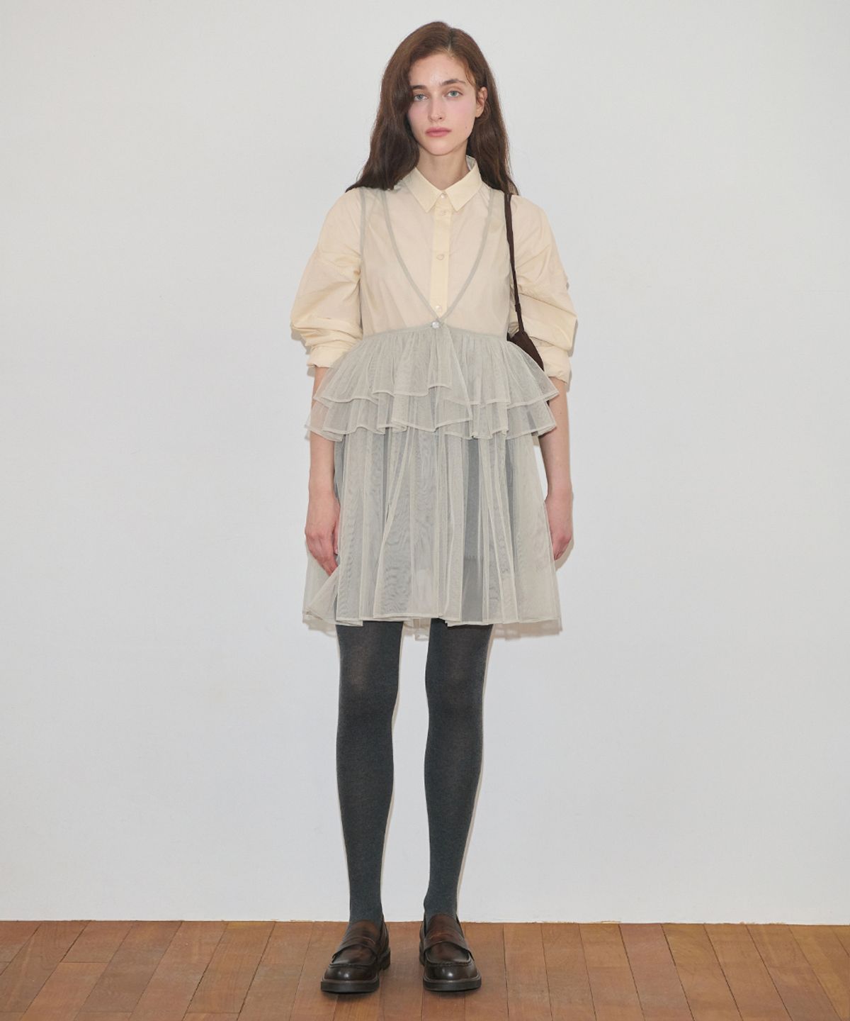 시눈(SINOON) Basic Over Fit Shirt (Light Beige)