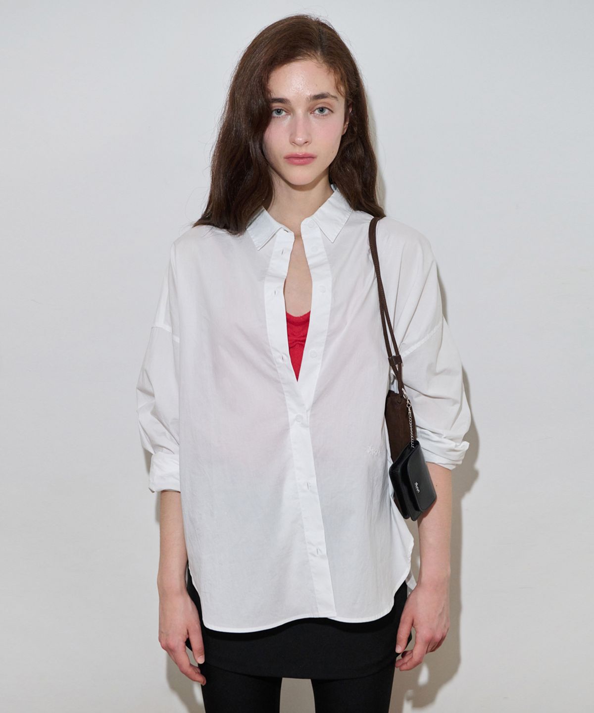 시눈(SINOON) Basic Over Fit Shirt (White)