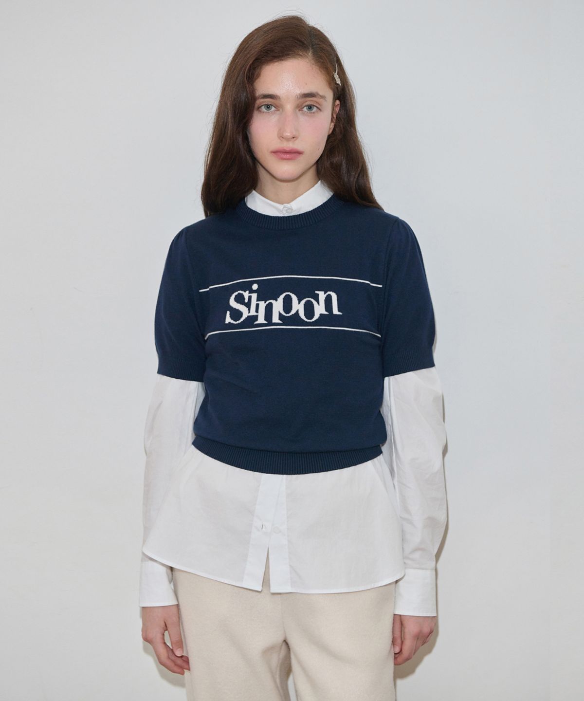 시눈(SINOON) Basic Over Fit Shirt (White)